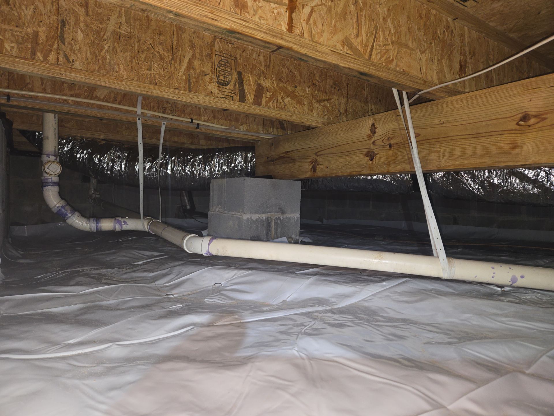 Project in Yorktown by Patriot Crawl Space Repairs