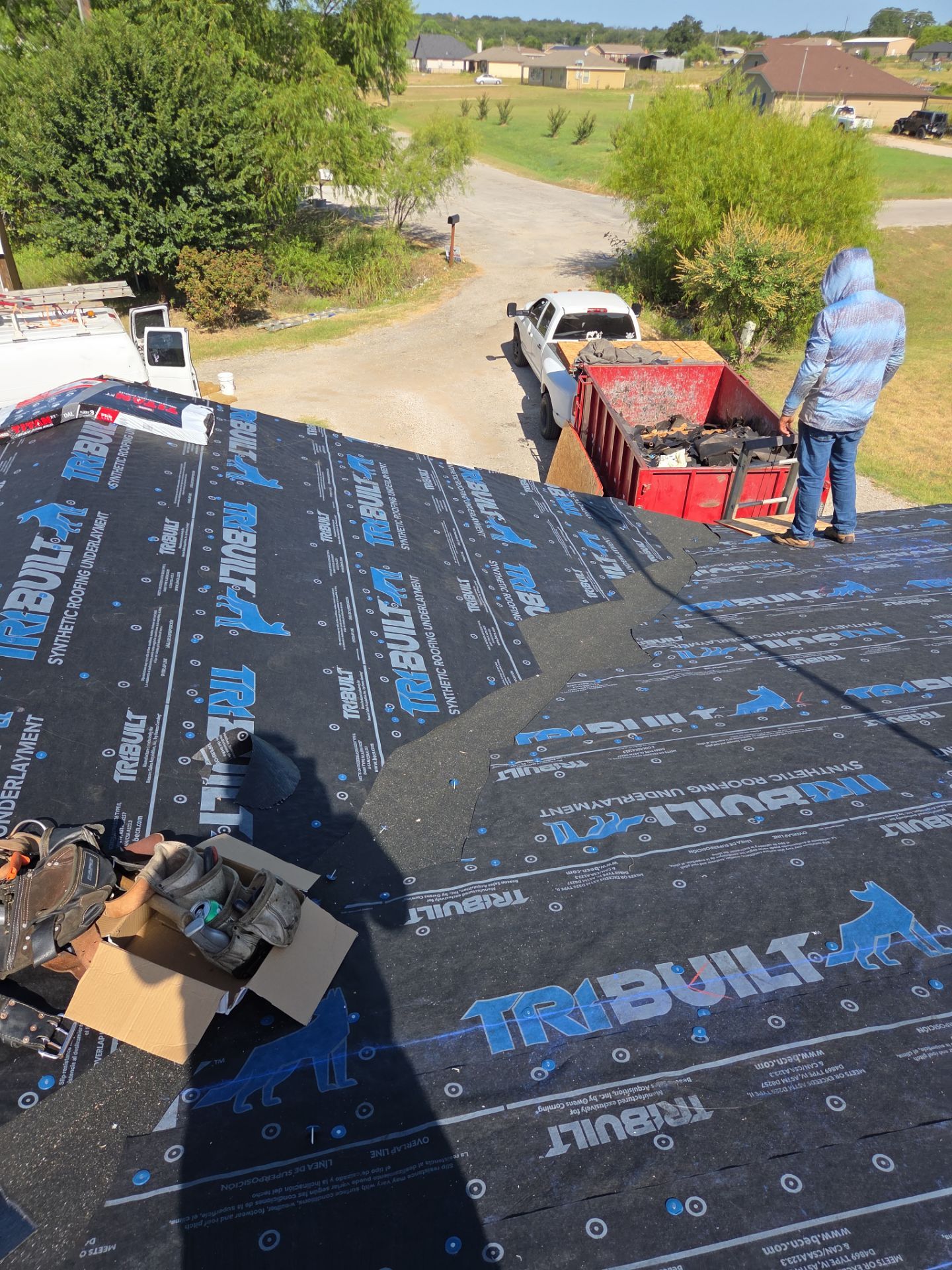 Project in Weatherford by Lonestar Roofing and Restoration LLC.