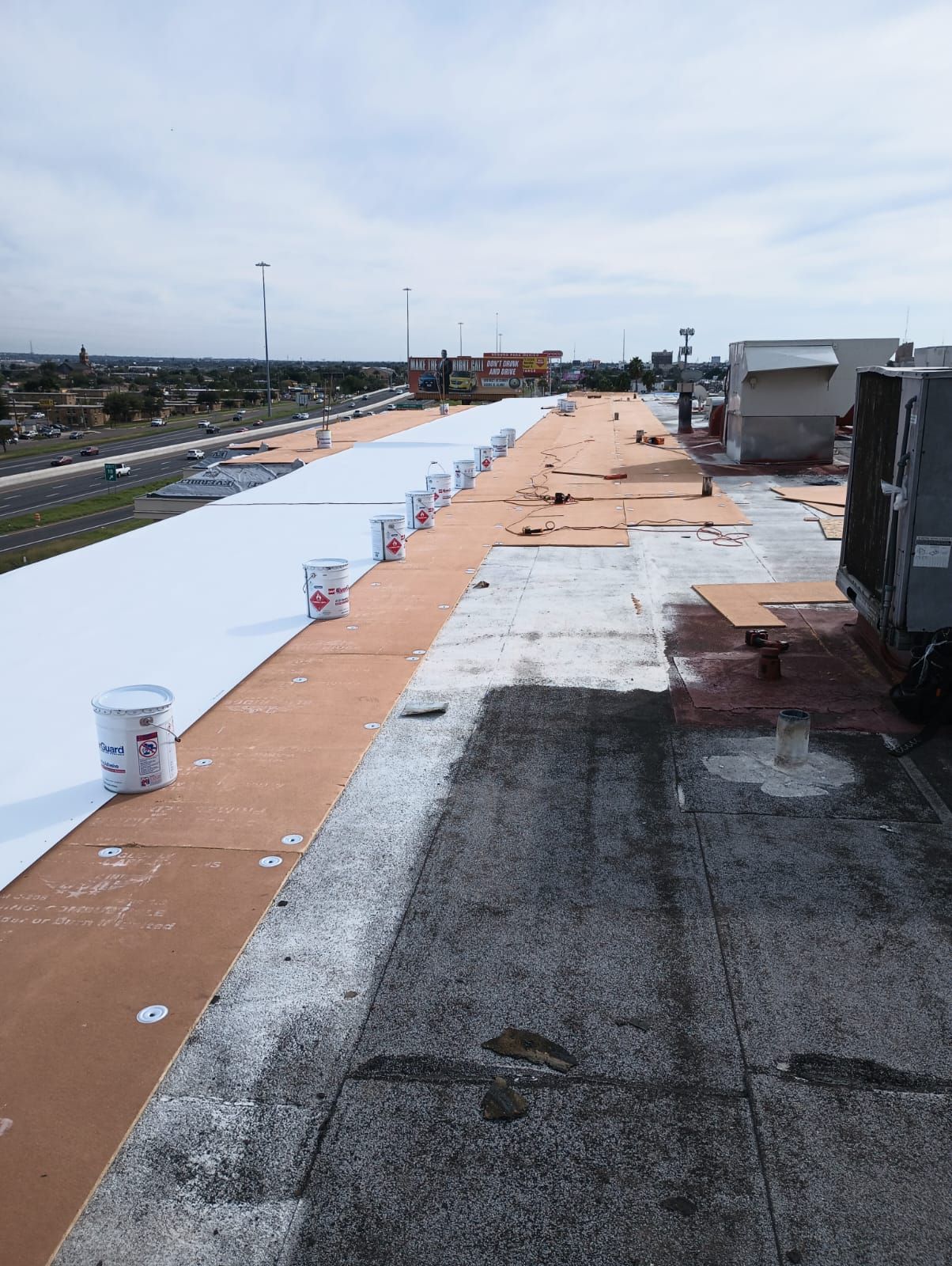 Commercial Roofing Installation using Thermoplastic Polyolefin - GAF by JM Flores Roofing & Construction, Inc