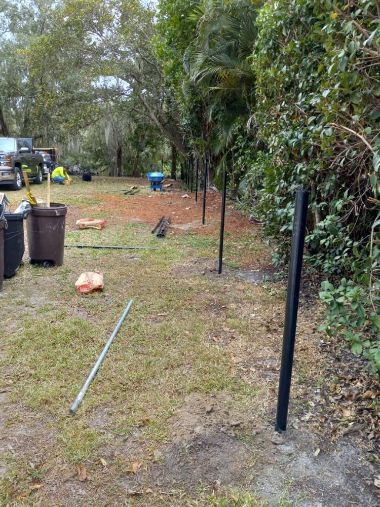 Sarasota, FL 4ft. Tall Black Aluminum & 4 ft. Tall Black Chain-link Fence by Asap fence and gates, LLC