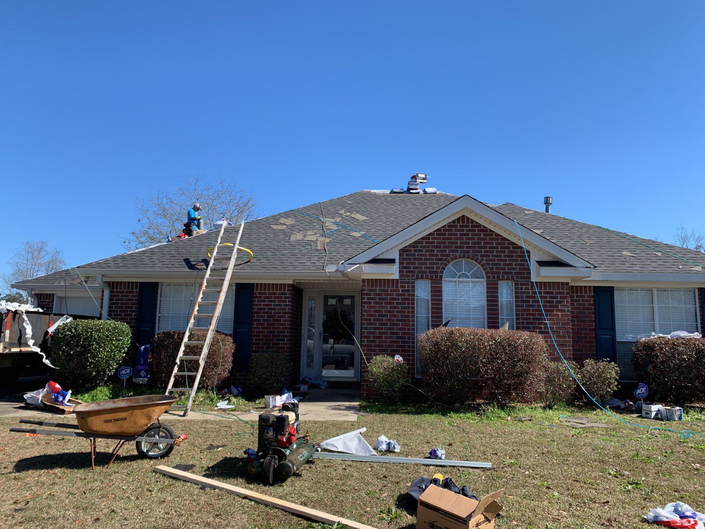 Residential Roofing Installation using Roof Replacement by American Roofing & Construction LLC