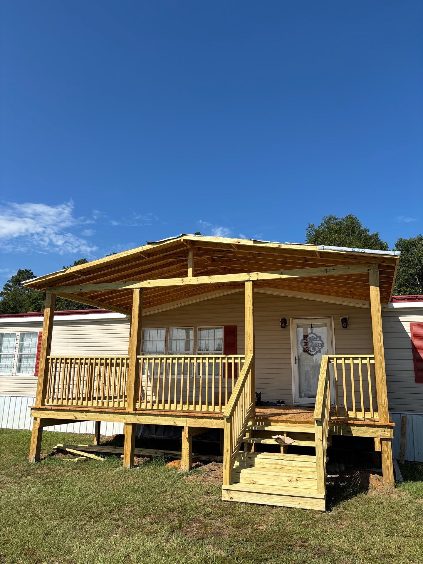 Porch Project in Midville, GA by JRZ Roofing LLC