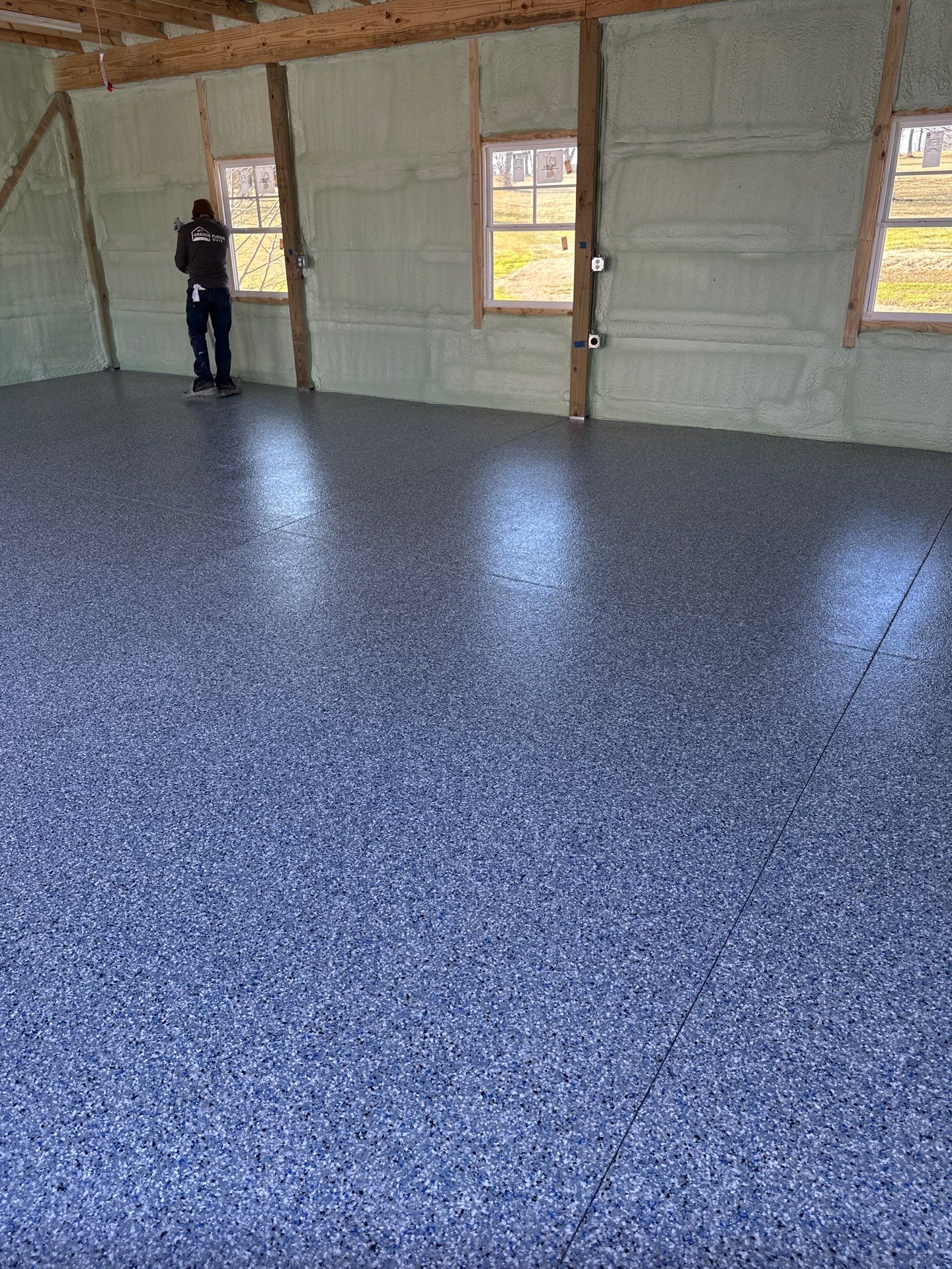Garage Floor Coating using Steamboat by My Garage Floor Guys