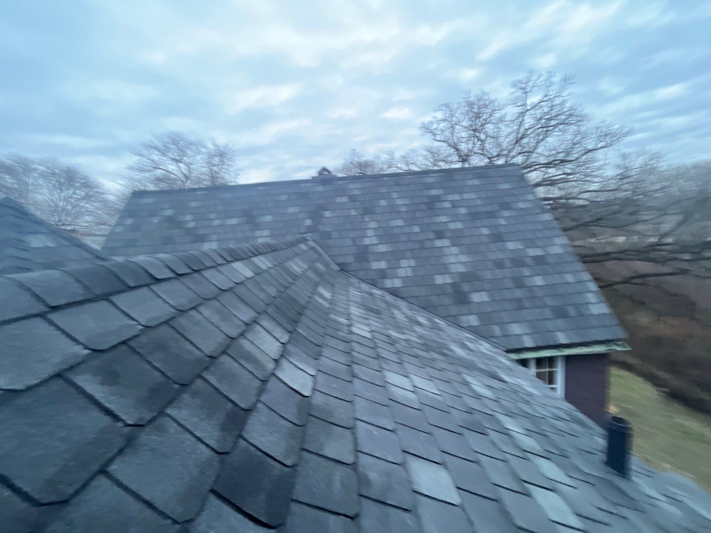 Slate Roof Removal using Atlas Storm Master Slate by Total Exteriors