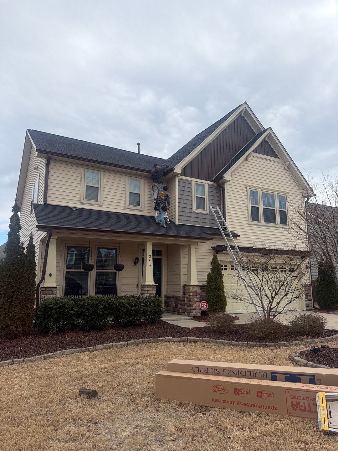 Roof replacement by hail damage, interior repair and solar panels replacement  by Just Brilliant Restoration JBR