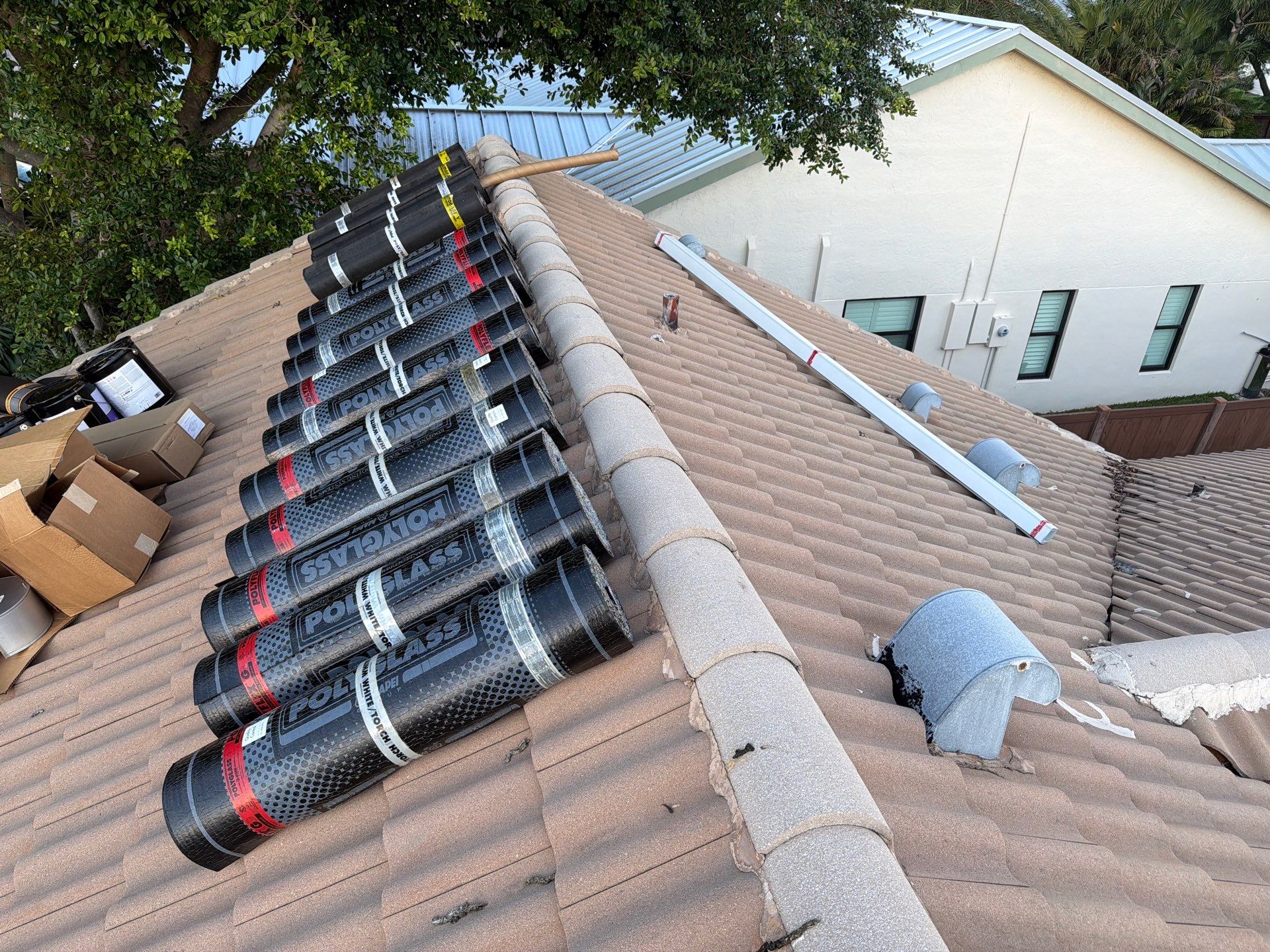 Residential Roofing Installation using WestLake Roofing Tile by BLUES BROTHERS ROOFING