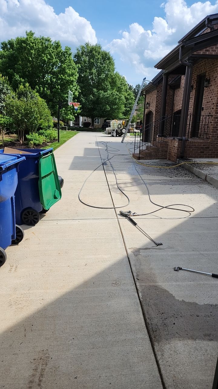 House Wash using cleaner by Power Wash Masters LLC