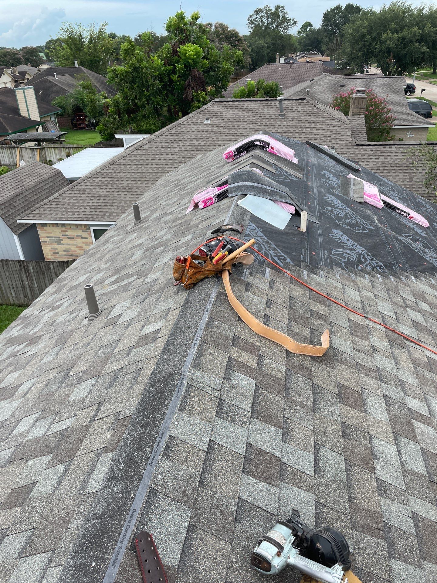 Residential Roofing Repair using Owen's Corning Duration (Lifetime) Shingles by Roof Repair Services LLC