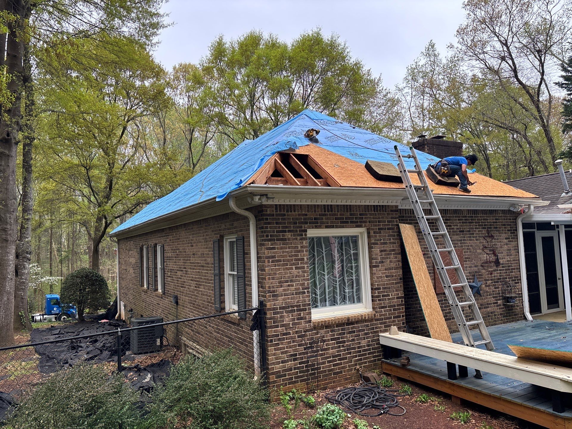 Spartanburg Residential Roof Replacement with Architectural Shingles and Skylights by Roofers LLC