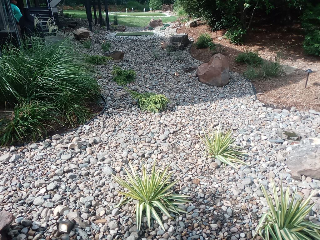 Back Yard Southern Golf Course Oasis by LAND ESCAPES LLC