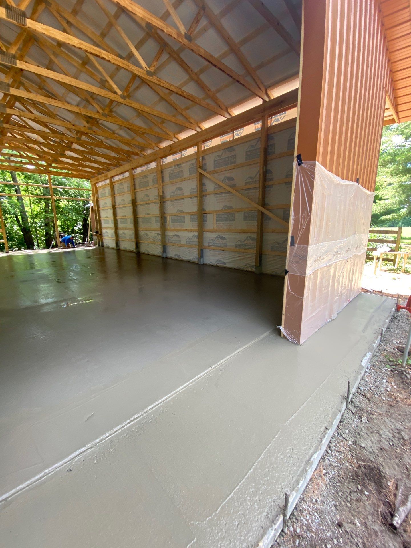 40'x50'x16' Pole Barn Project by The Barn Builders