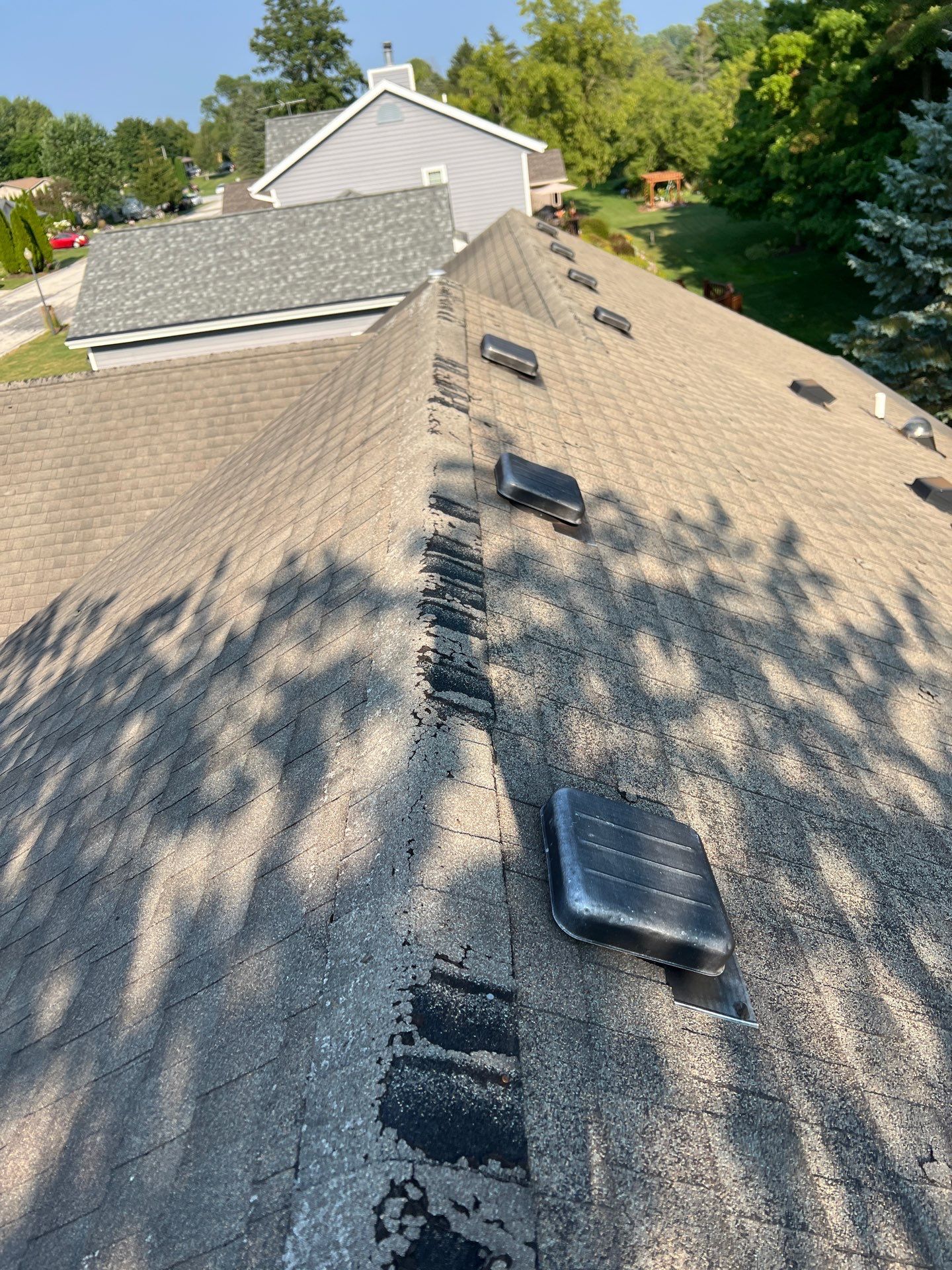 Residential Roof Installation in Sheboygan Falls, WI: GAF Timberline Natural Shadow Shingles & Rain Drop Gutter Protection by Gellings Roofing and Siding LLC