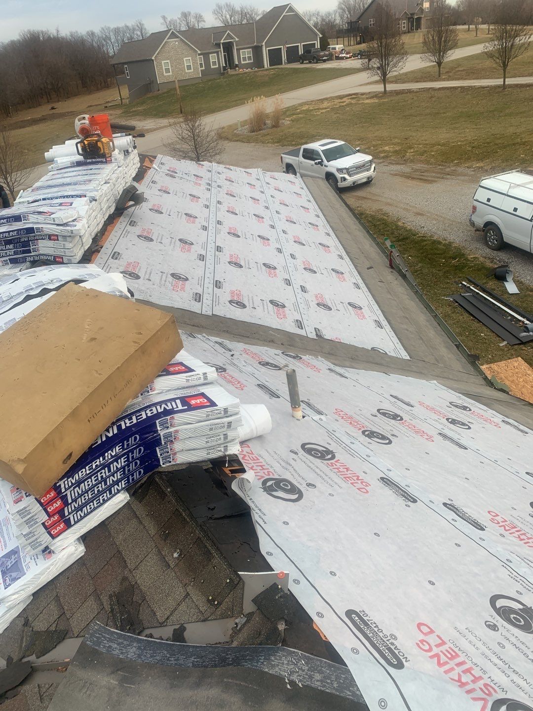 Residential Roofing Installation using GAF Timberline roof by EEC  Windows, Siding & Roofing 