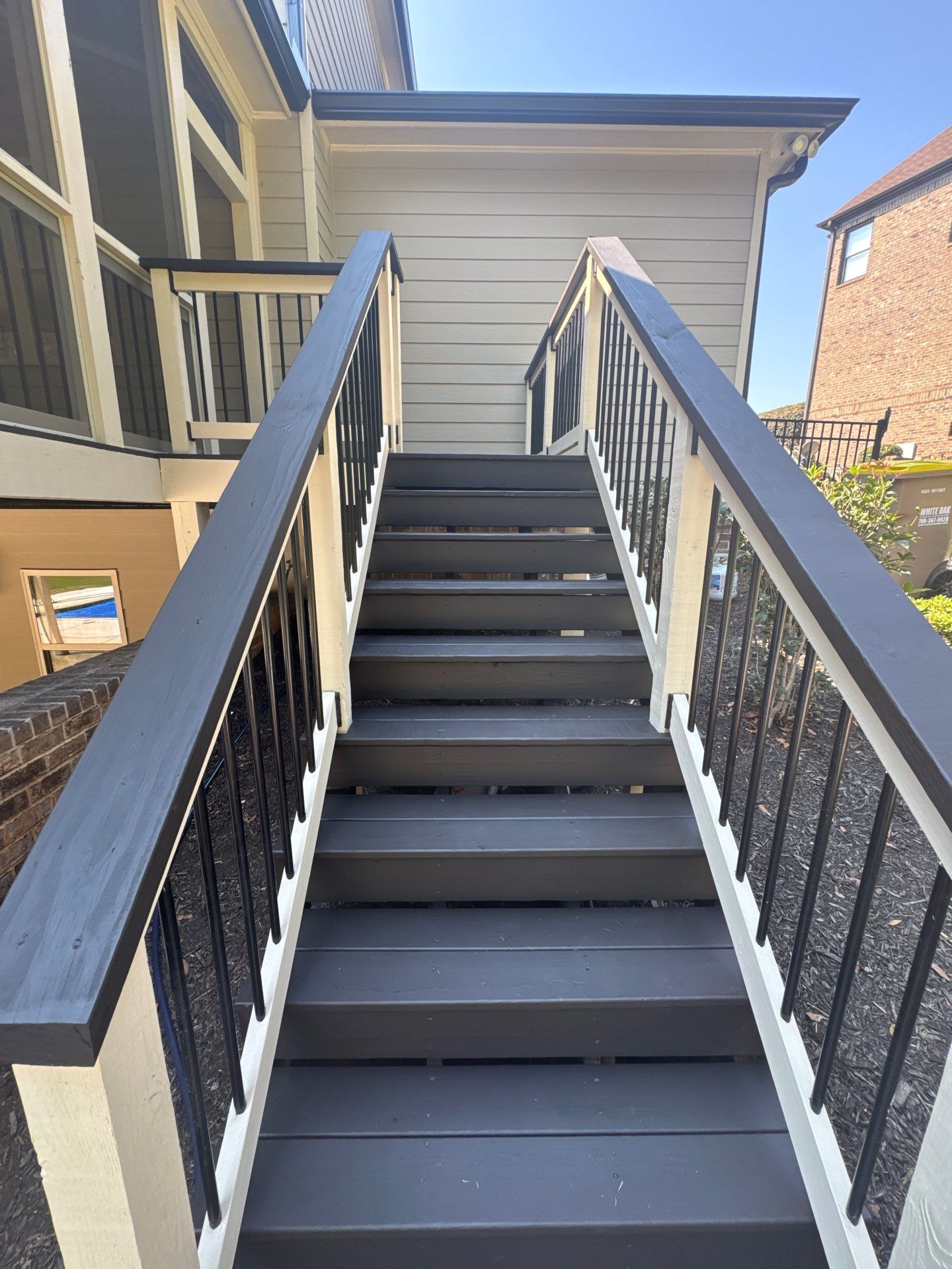Exterior Painting and Multi-Level Deck Refinishing in Jefferson by Swift Home Renovations