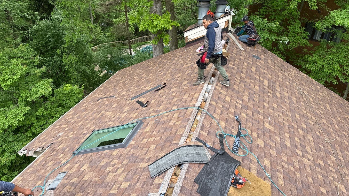 Roof Replacement using Owens Corning Desert Rose by 180 Contractors