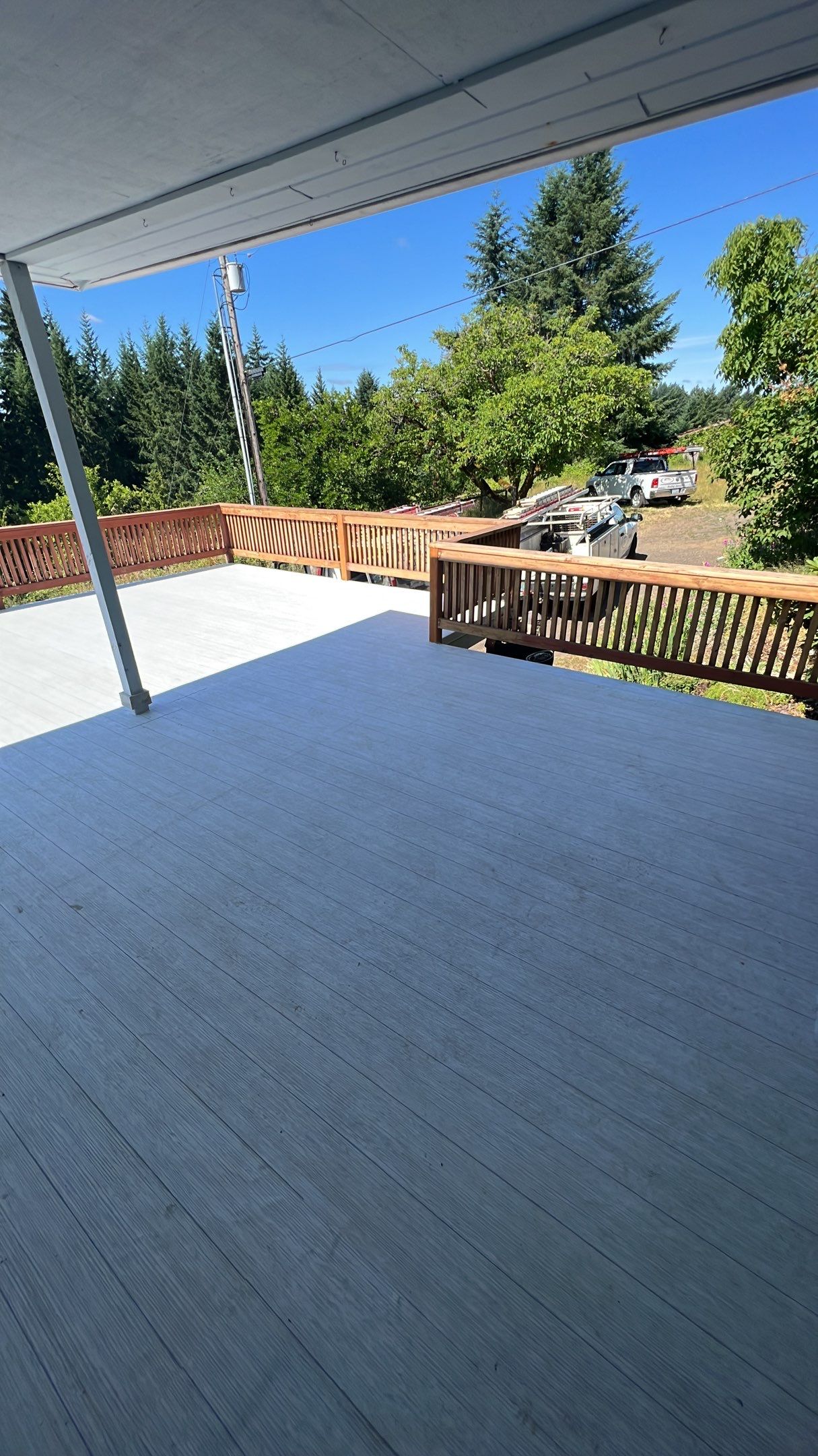 Residential Deck Replacement using Dec-Tec Membrane Color: Grafton by Orezona Building & Roofing Company, Inc.
