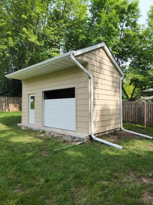 Roofing, Siding & Gutters on Shed Makeover