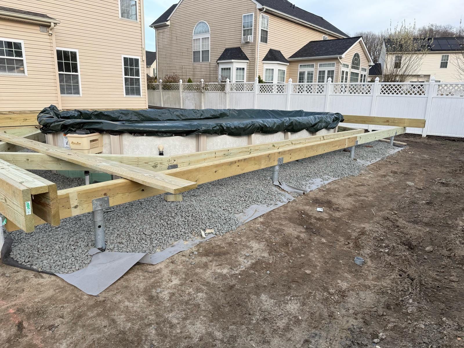 new pool deck in Howell by deck guardian