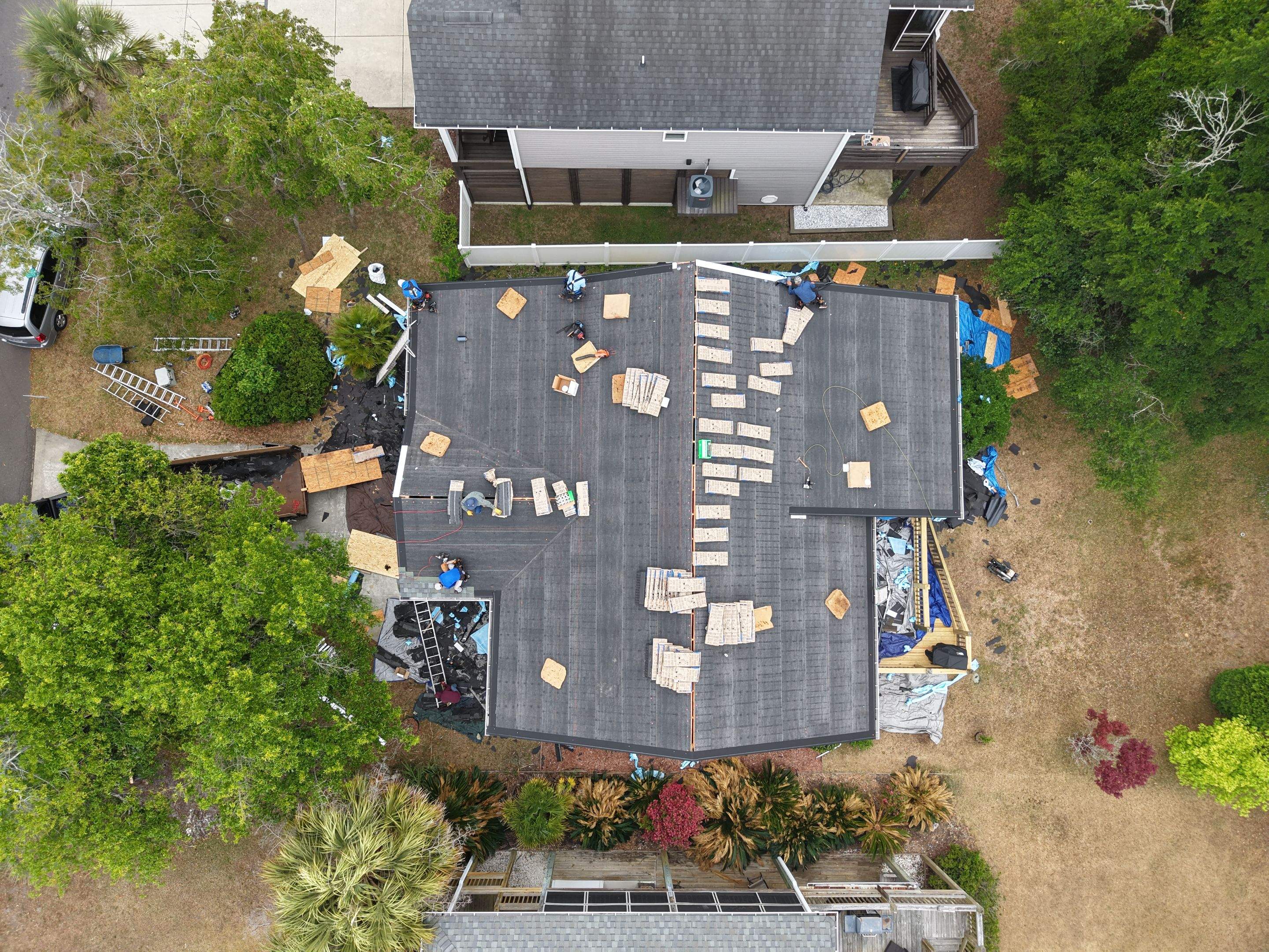 Fortified Roof Replacement in Oak Island by Roofing Contractors Wilmington using Landmark Pro Georgetown Gray by RGR Construction and Roofing, LLC