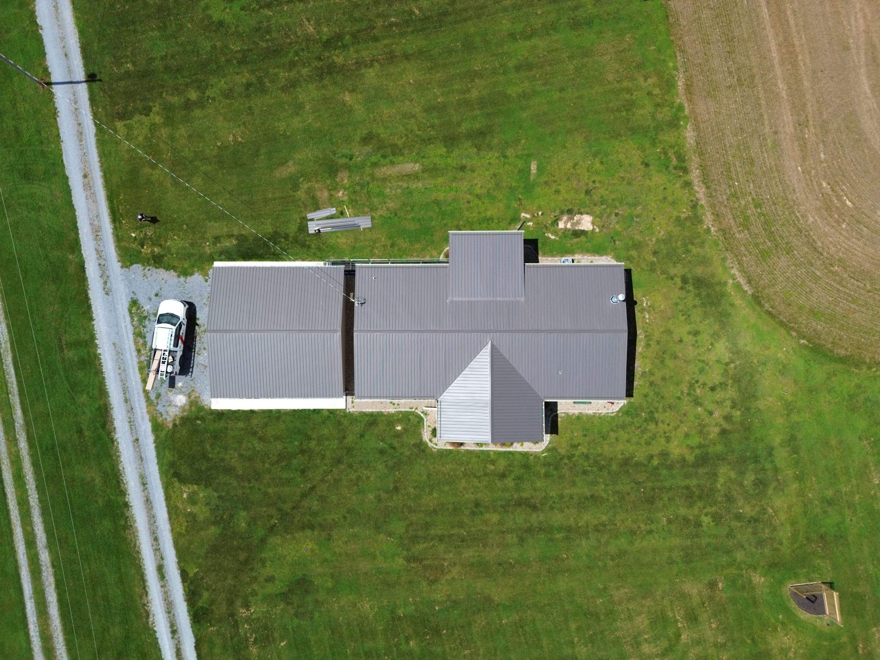 Burnished Slate Frost AG Panel by Omnia Roofing