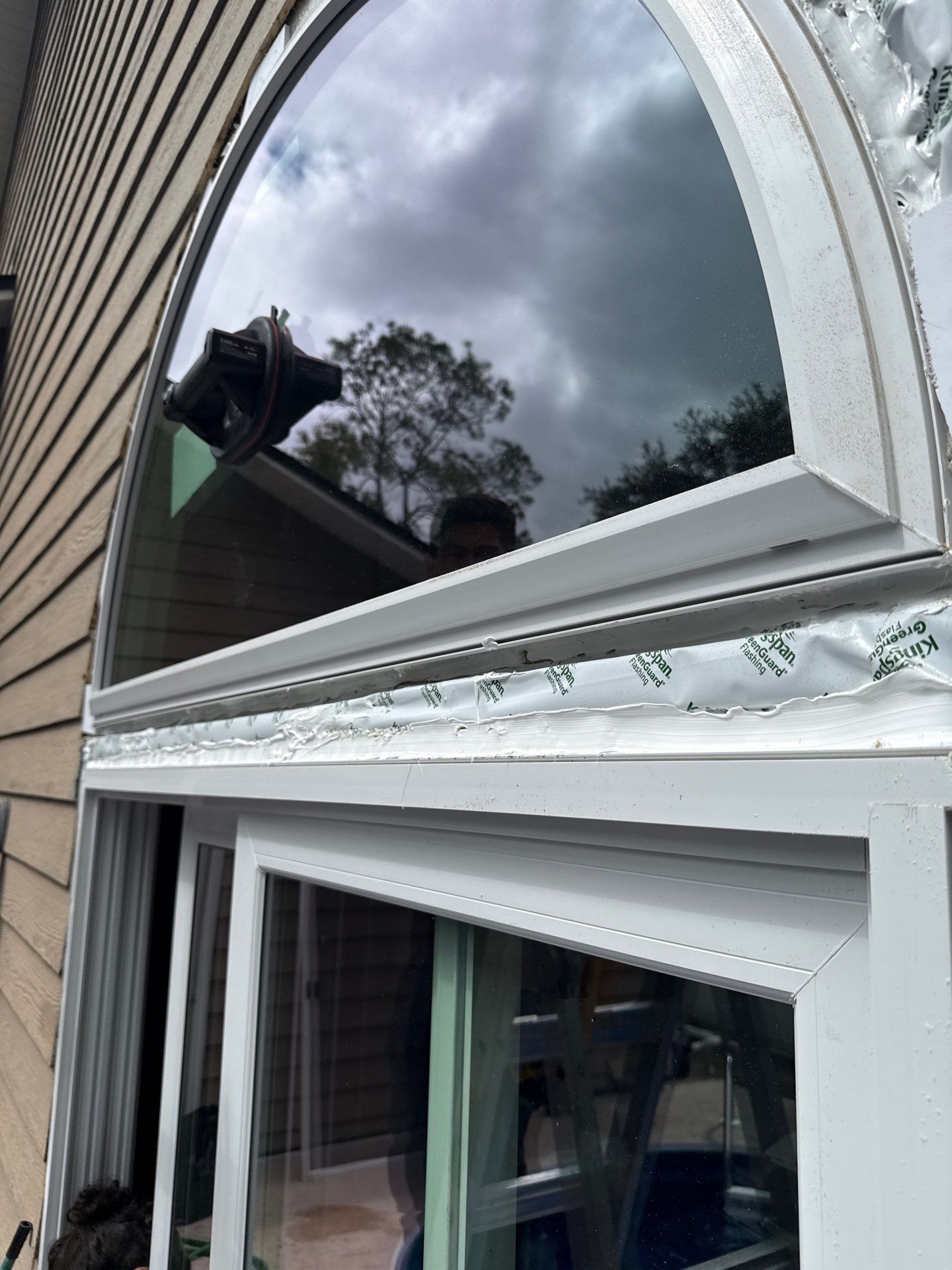 Custom Arched Transom and Sliding Patio Door Replacement in Gainesville by Windows & Doors Store