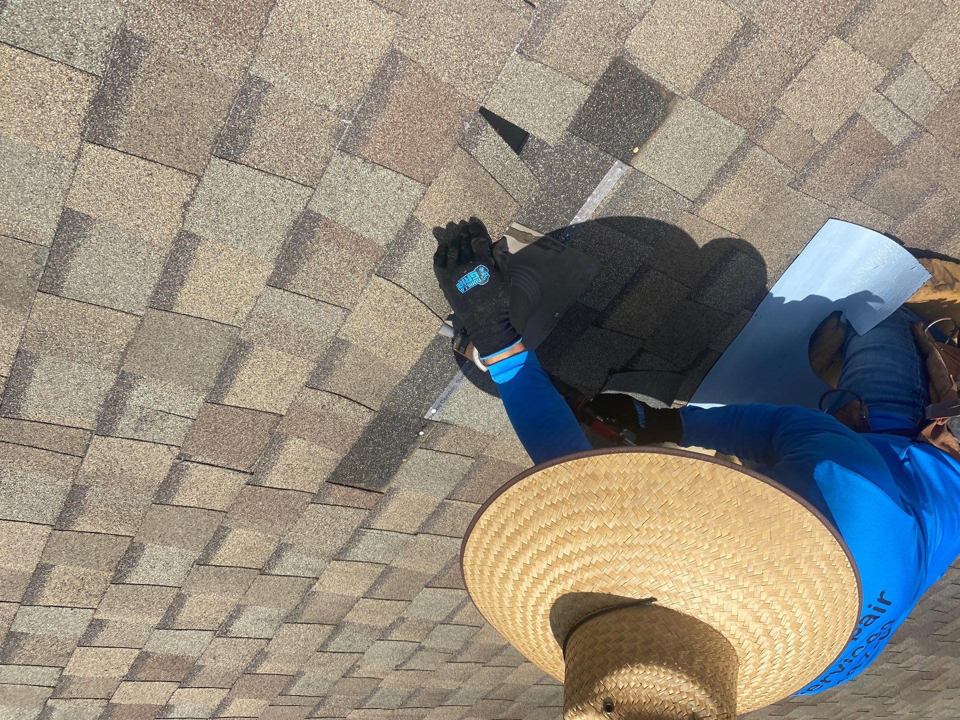 Hail Damage using Owen's Corning Duration (Lifetime) Shingles by Roof Repair Company