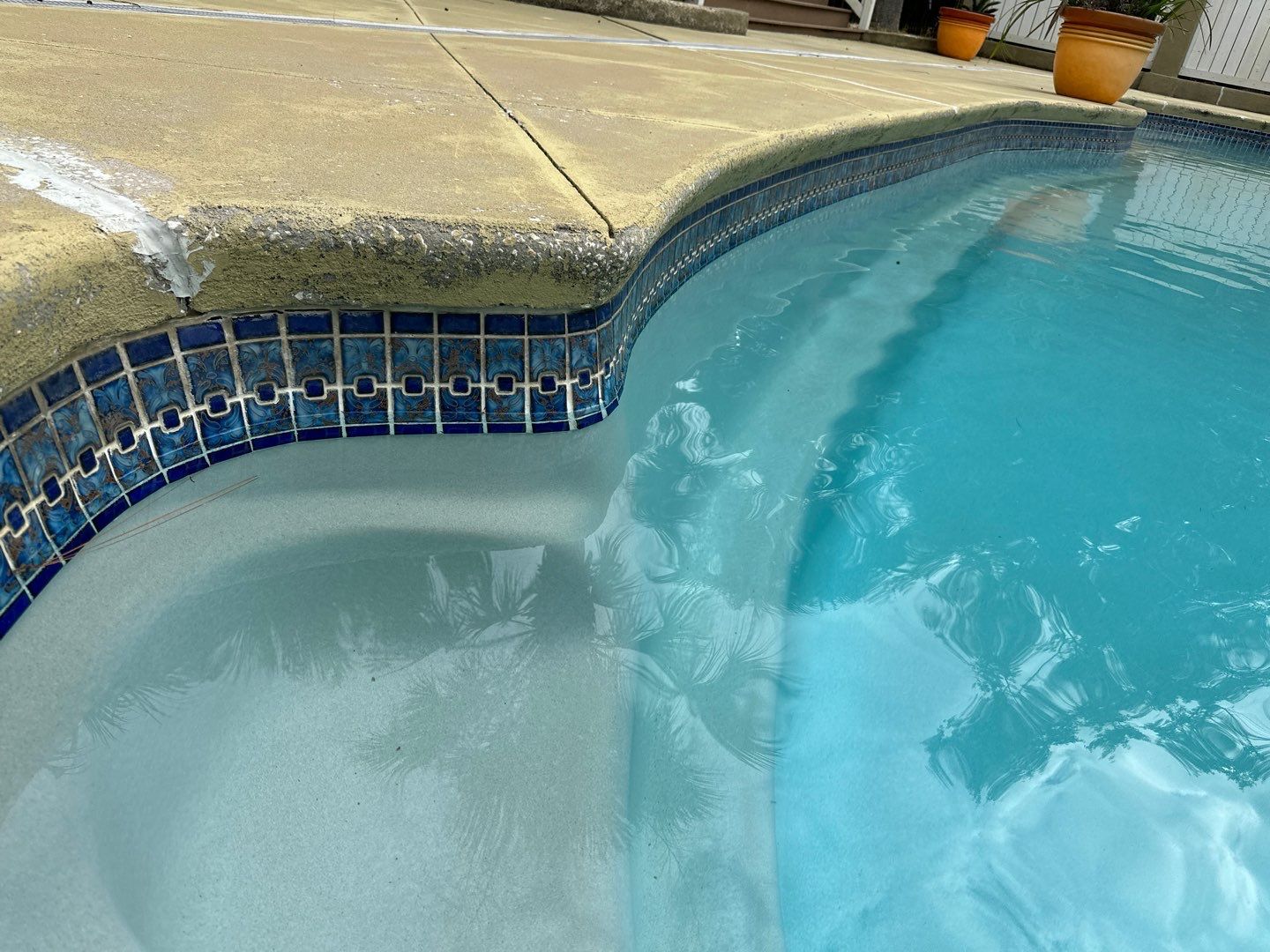 Concrete Pool deck with AcryFin by DuraSeal