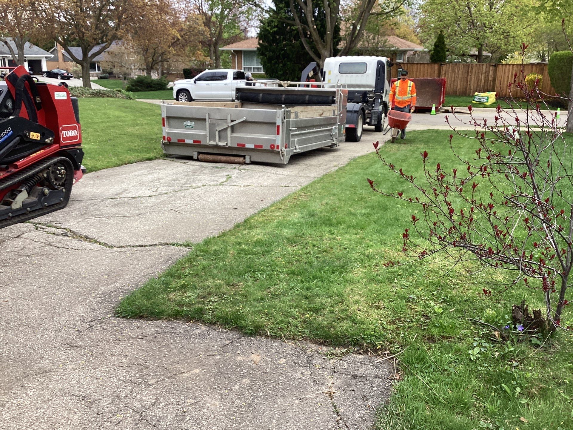 Vista Project: Driveway + Walkway by Soares Landscaping