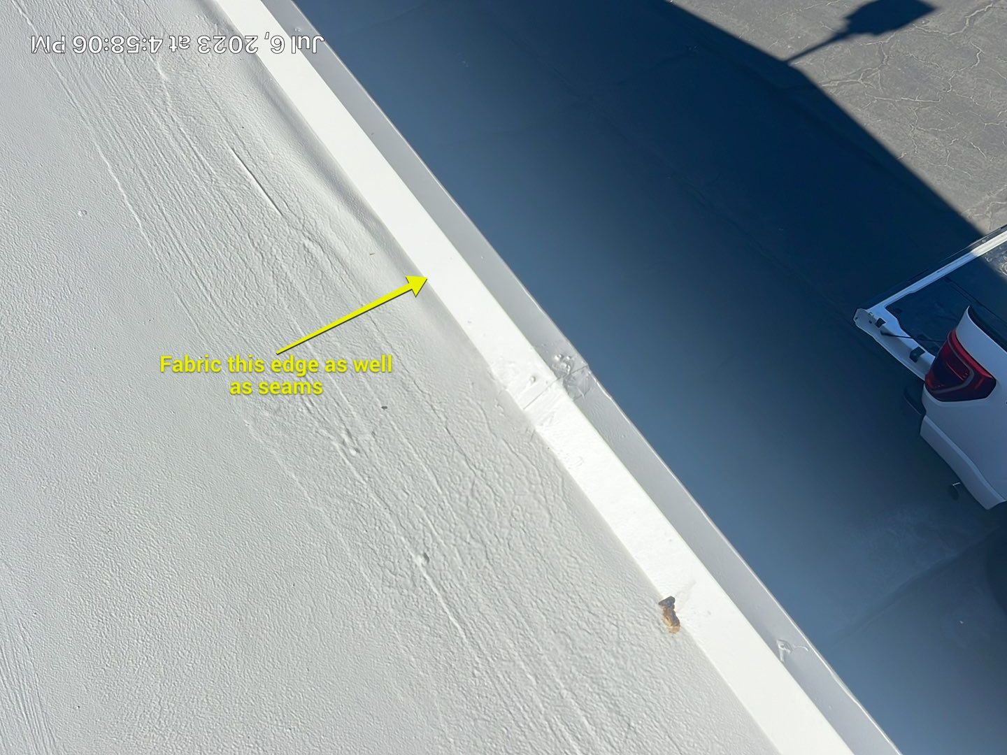 MR Roofing system using Benchmark/PUMA XL coatings over TPO single-ply roofing by Straight Edge Roofing Inc