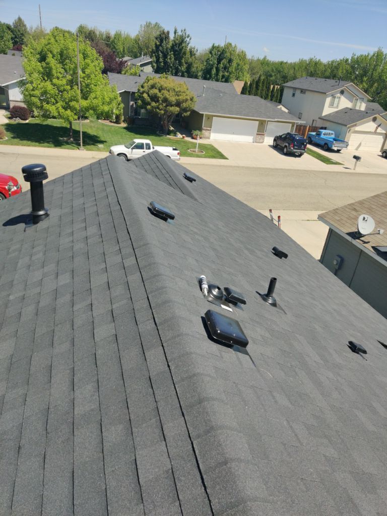 Boise Single Level Residential Roofing Installation using Owens Corning by ID Roofing LLC