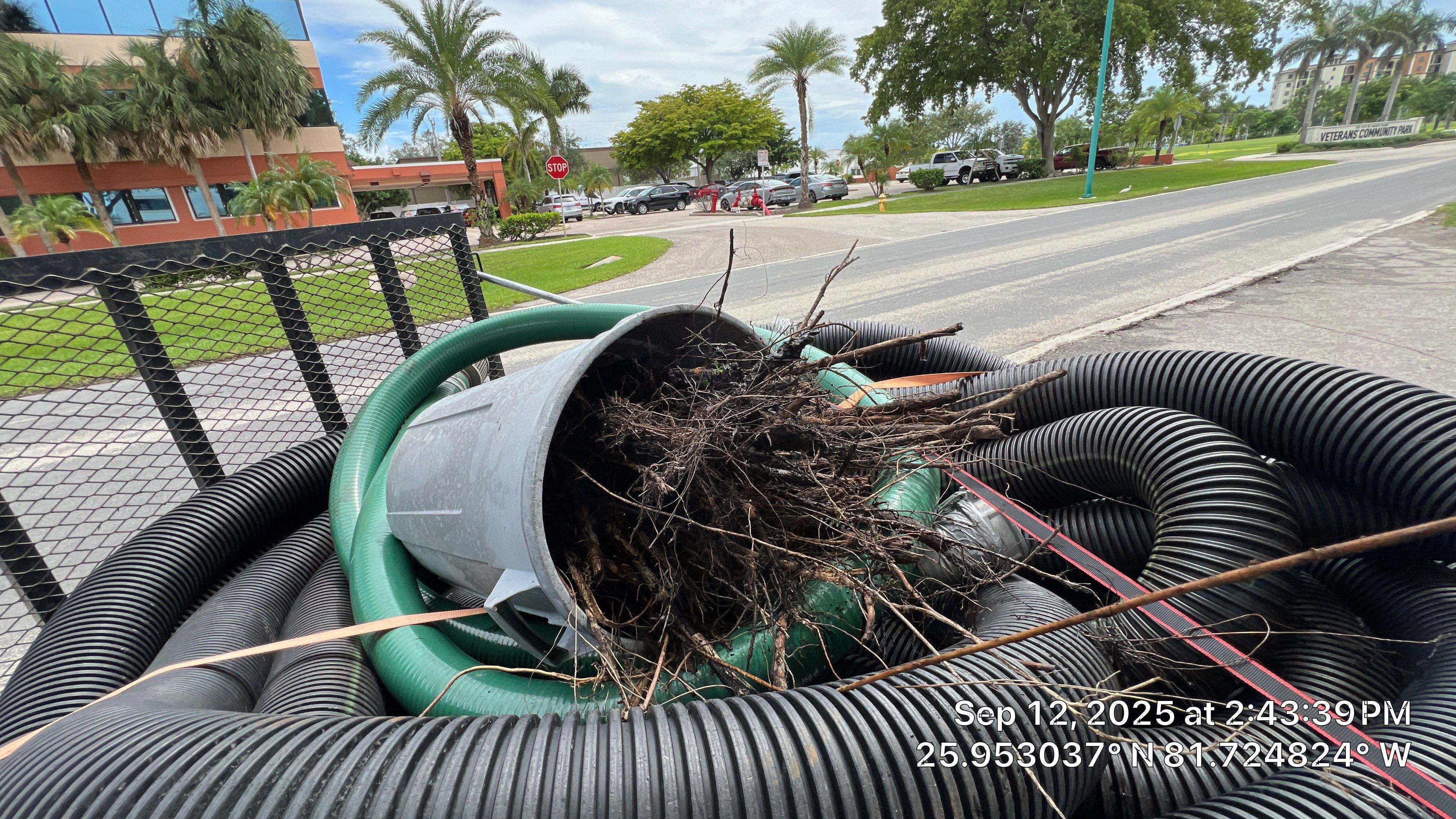 Culvert Cleaning at Bank of America on Marco by Don Mar, Inc. Storm Water Solutions