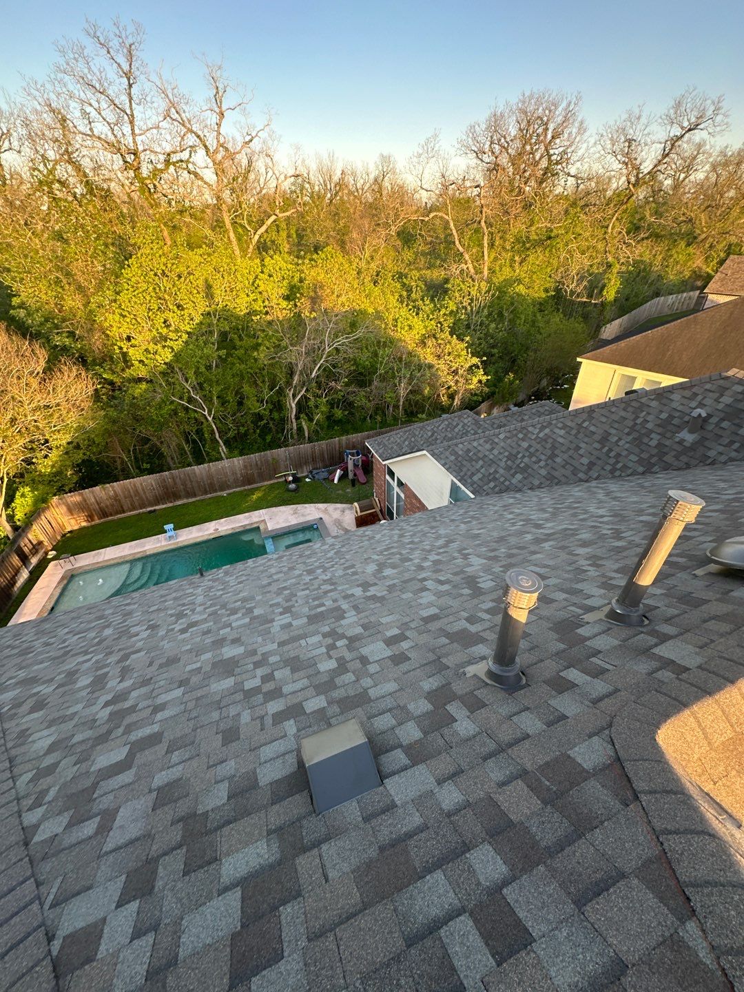 Residential Roofing Installation using Owen's Corning Duration (Lifetime) Shingles by Roof Repair Company