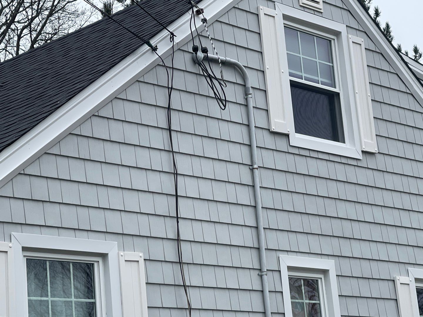 Residential Roofing Installation using Owens Corning TruDefinition Duration AR - Onyx Black & New Siding Install using Certainteed Sterling gray by A Plus Exterior