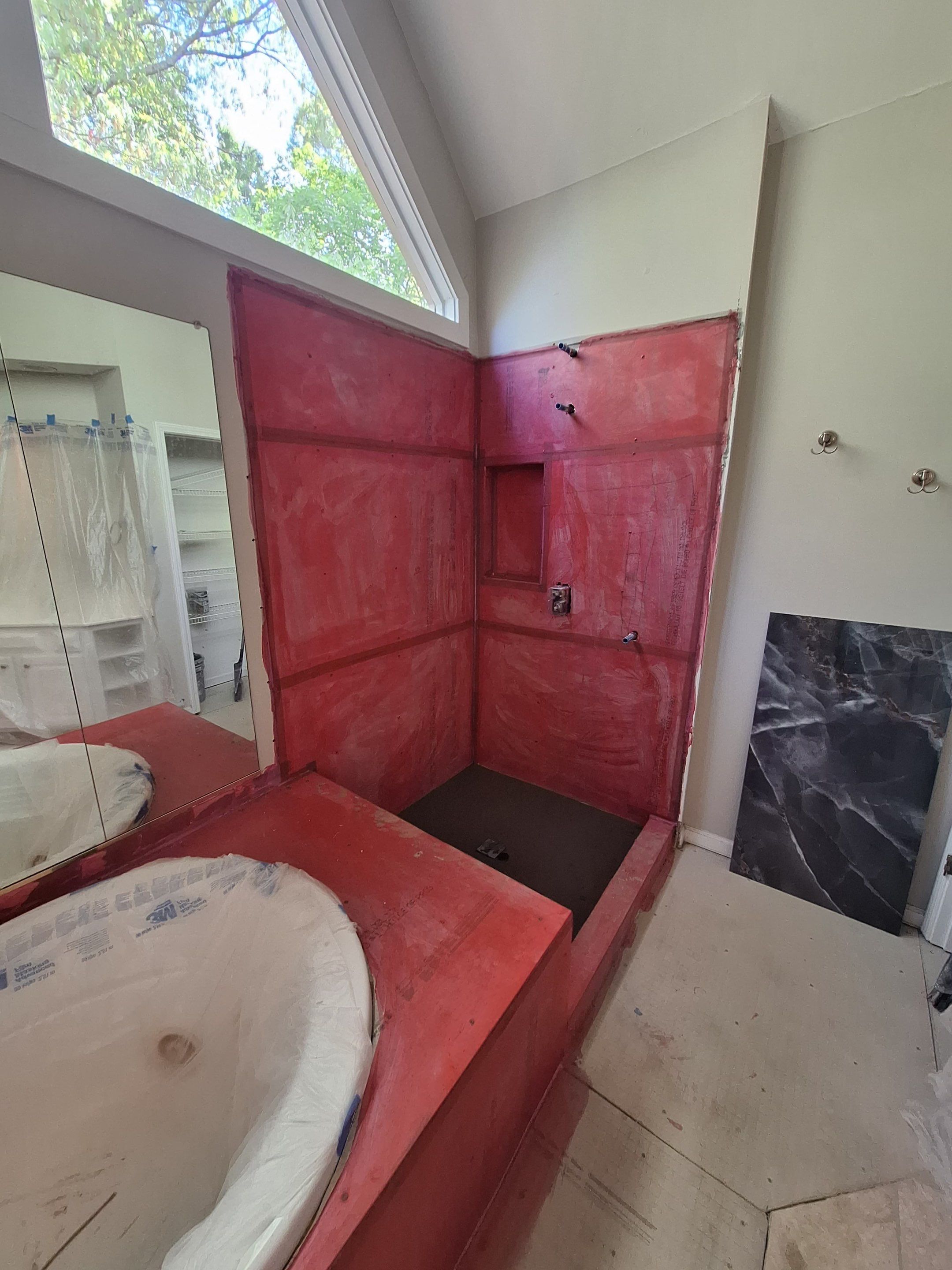 Master bathroom renovation by Prudencio