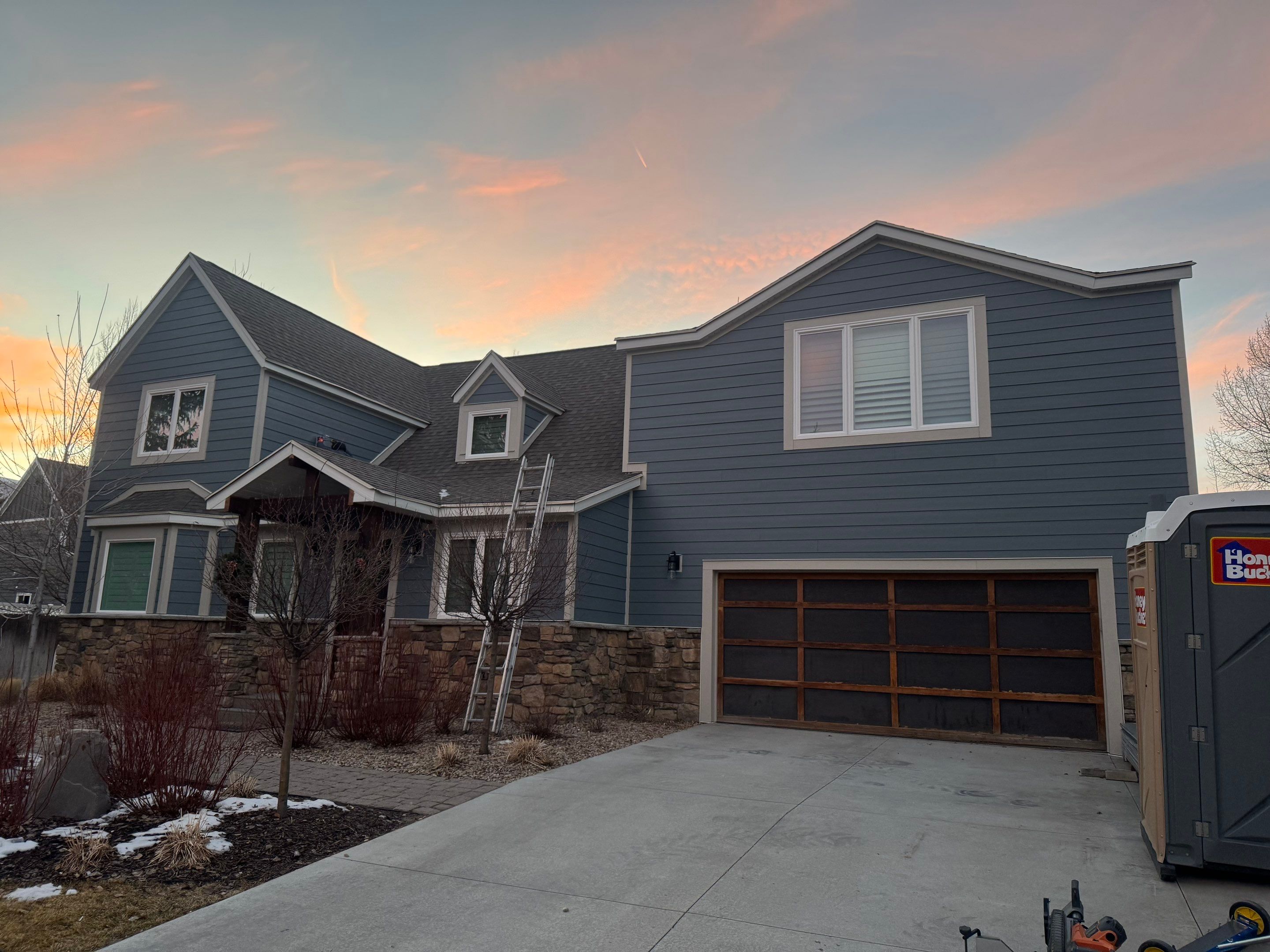 Park City | Vinyl to Hardie Conversion | Mountain Sage & Cobblestone by Ideal Siding Utah