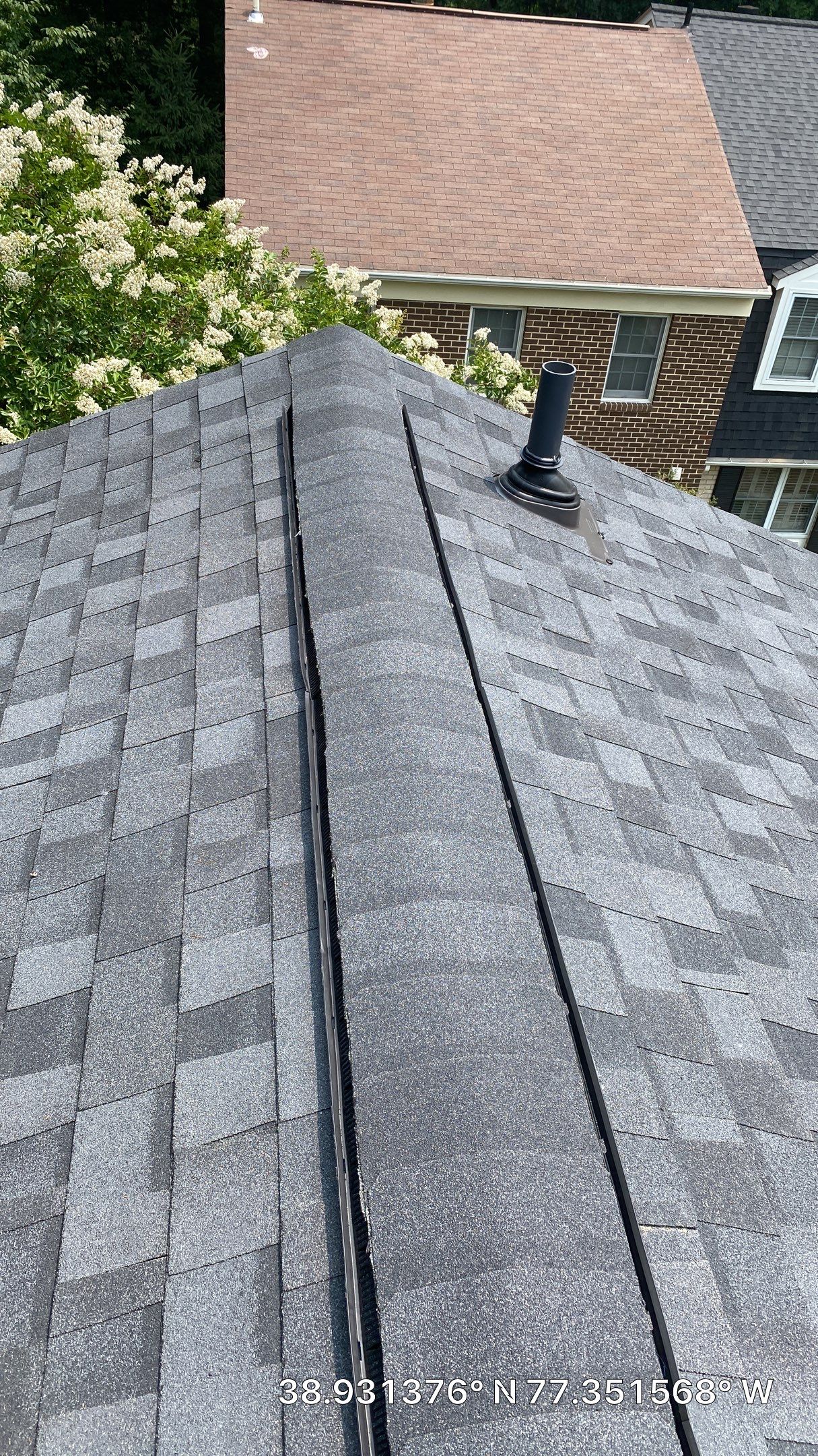 Reston: CertainTeed Landmark Pro Architectural Shingles in Max Def Moire Black by RM Banning, Inc.