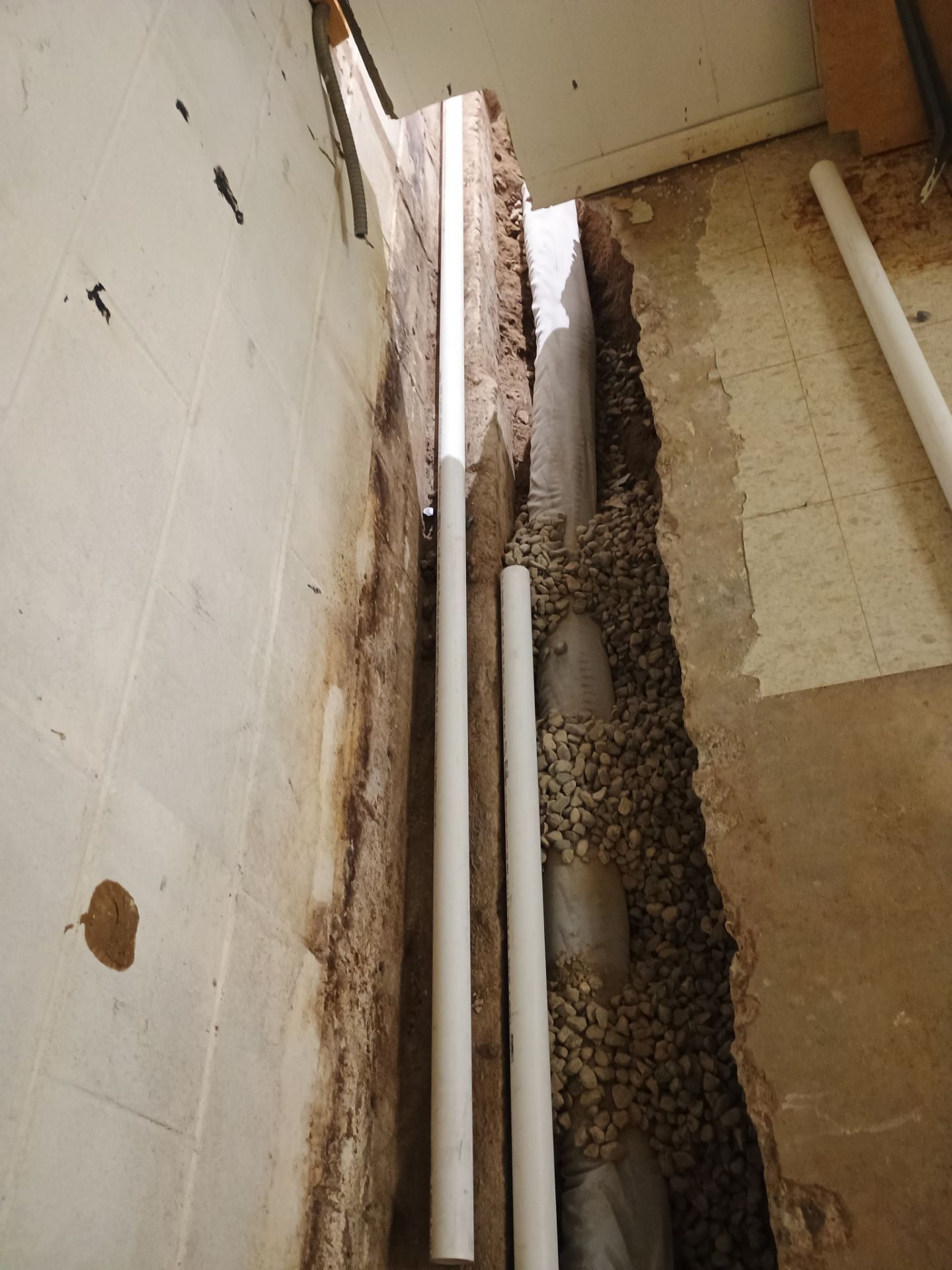 Interior Drain Tile Installation in Columbia Heights, MN by Waterproofing Northeast