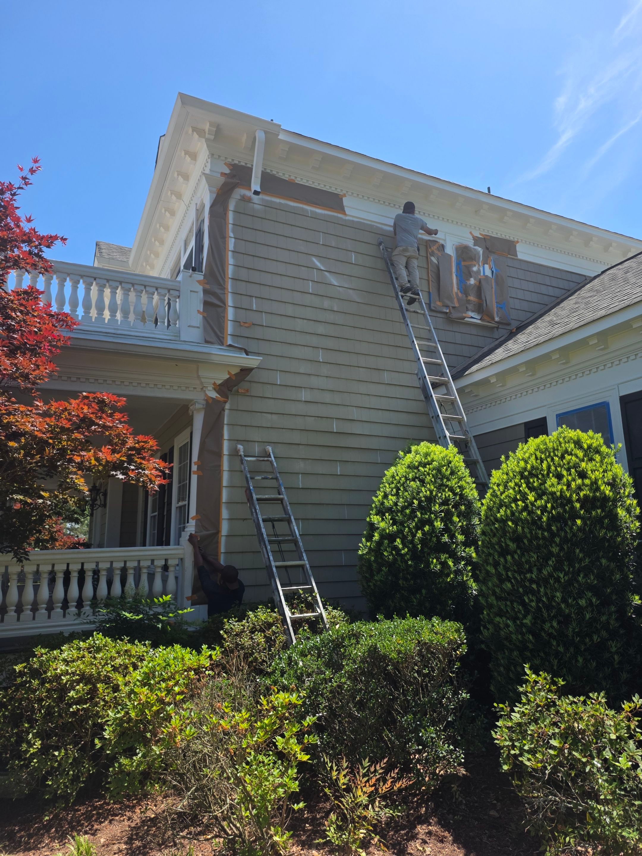Full Exterior Painting and Color Restoration in Warrenville by Fresh Coat Painters of Augusta