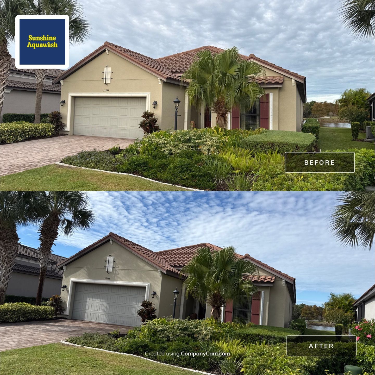 🌿 Tile Roof Cleaning in Lakewood Ranch — Safe for Plants & Tortoise-Friendly! 🐢✨ by Sunshine AquaWash