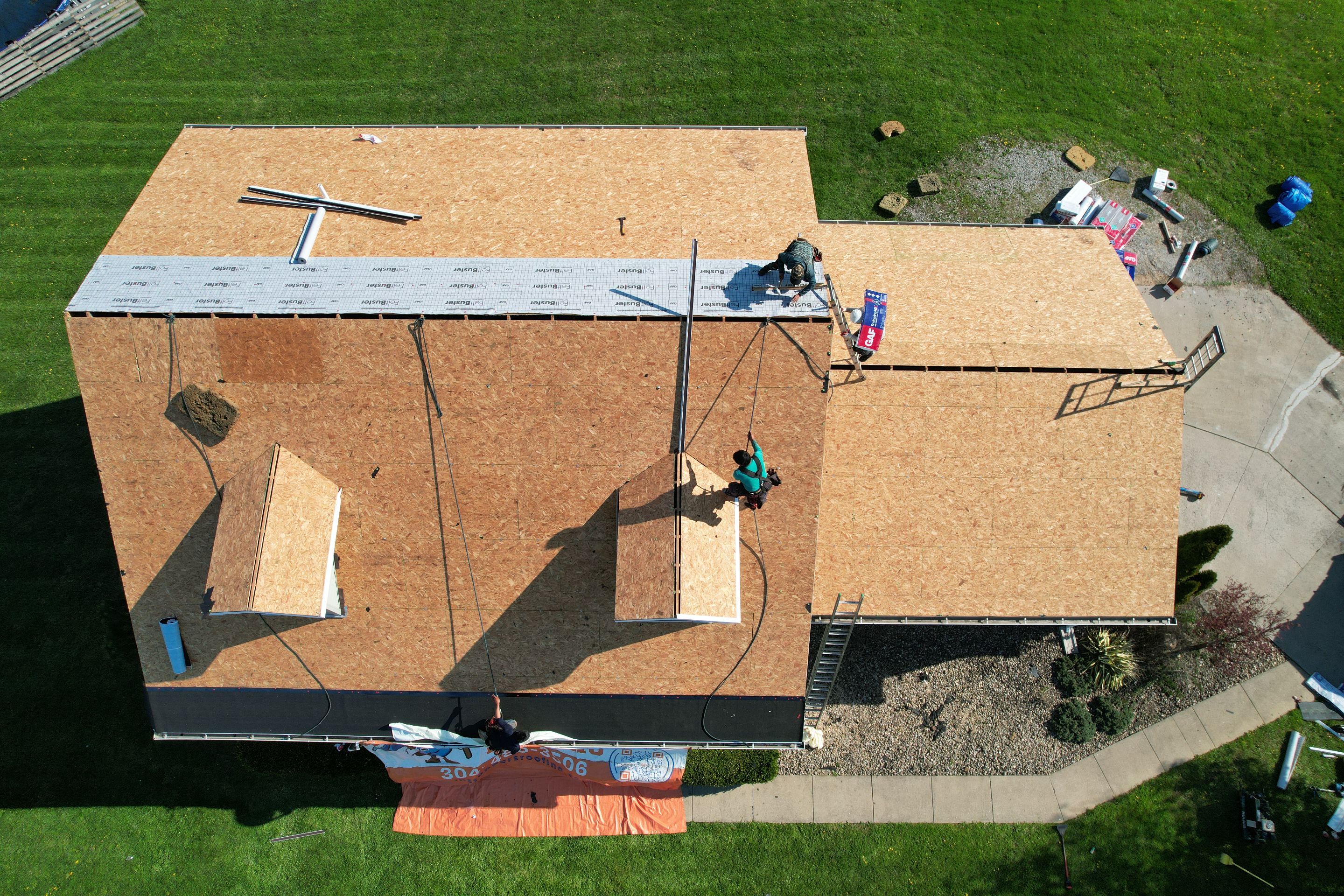 Residential Roofing Installation using GAF Timberline HDZ Cedar Falls by Rainstoppers Roofing