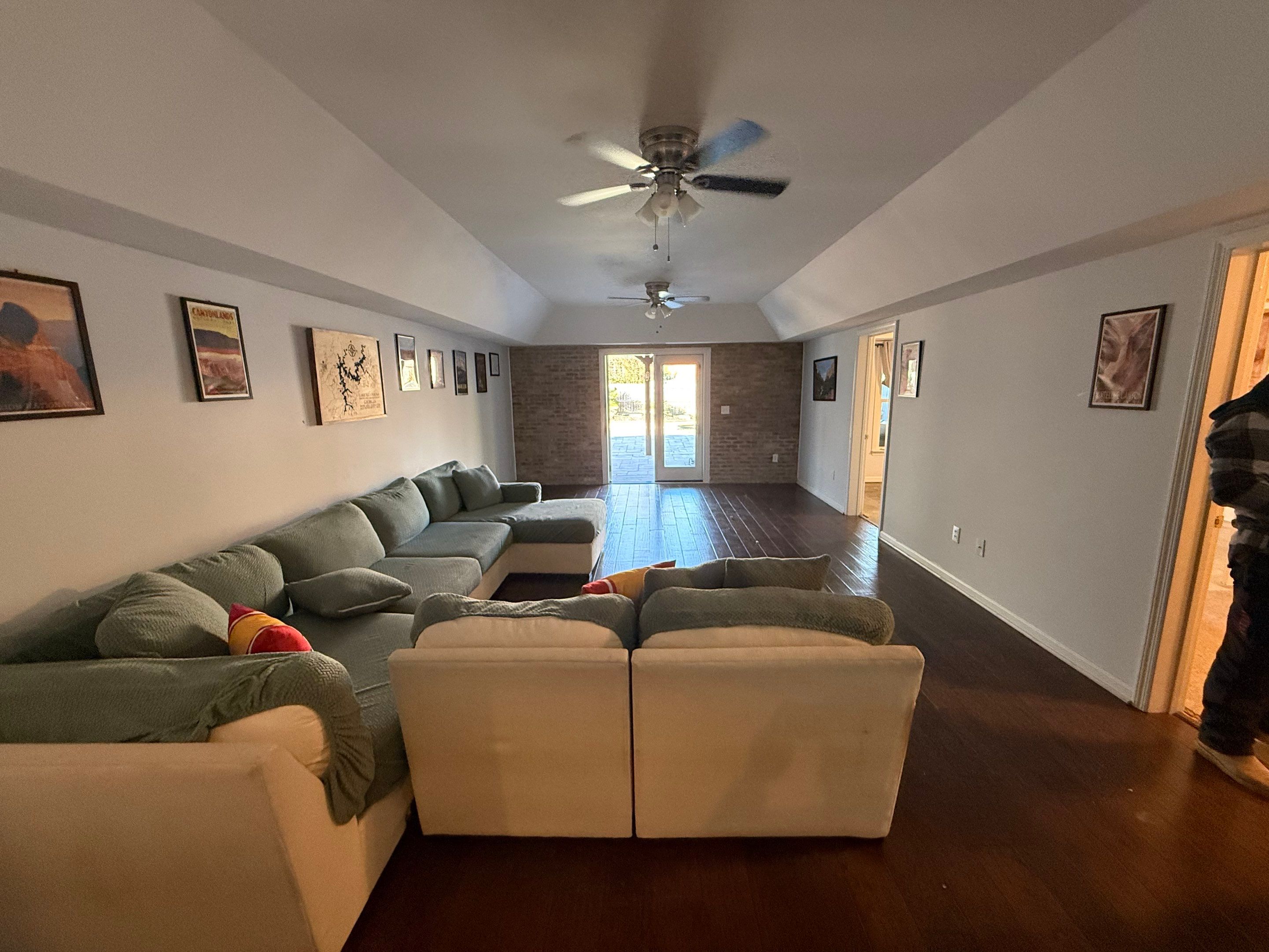 Full Basement Remodeling with Custom Flooring and Tray Ceilings in Marietta by Swift Home Renovations