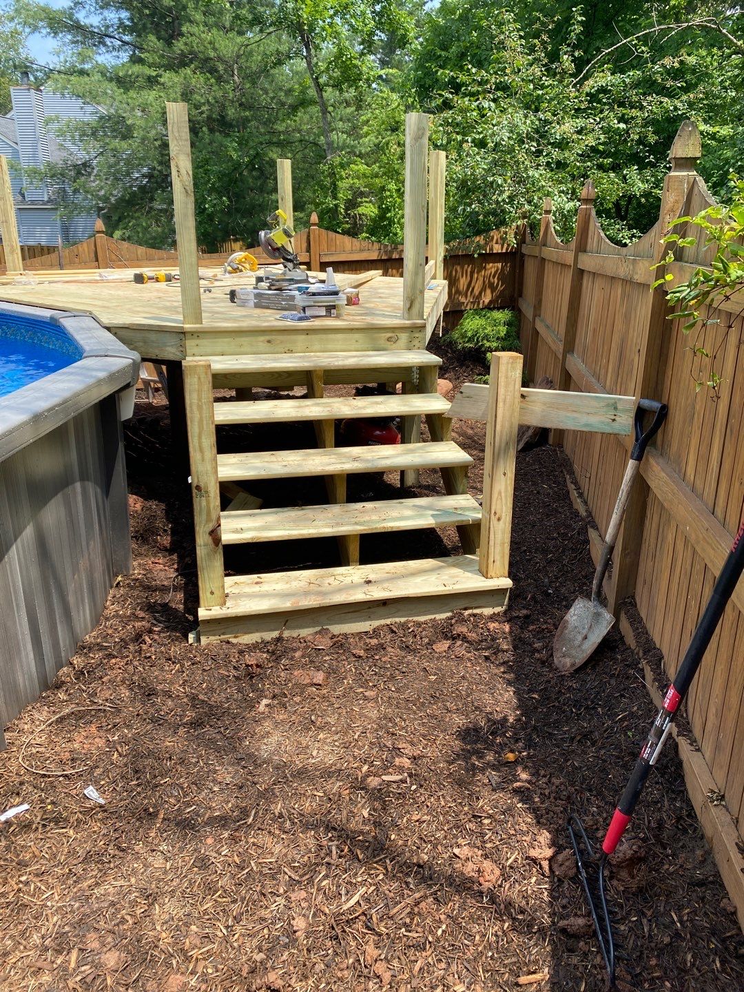 wood deck  by Jesus Master Handyman LLC 