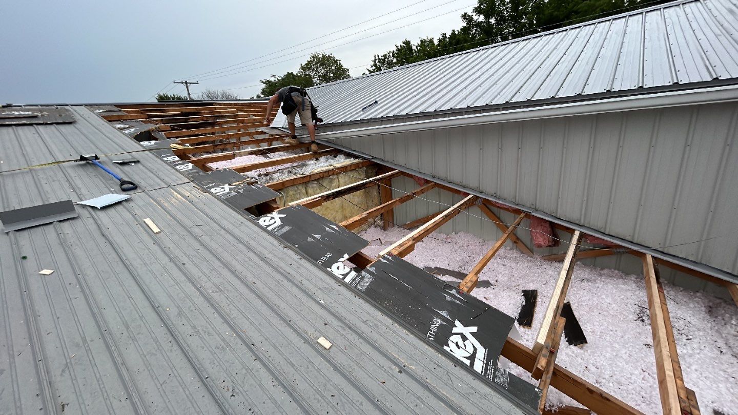 Commercial Metal Roof Replacement - 29 Gauge - Color Grey by Titan Commercial & Residential Roofing
