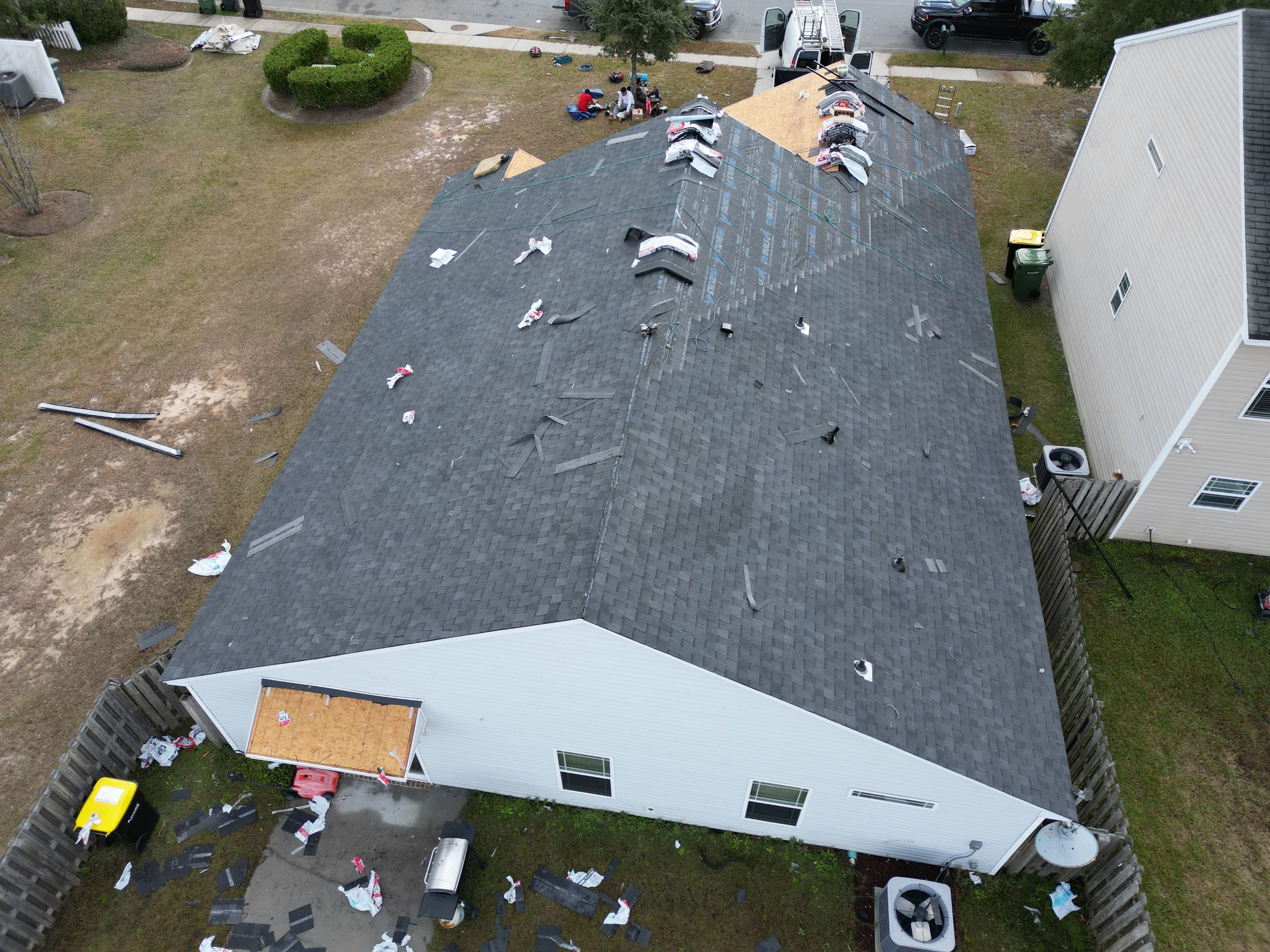 Residential Roofing Installation using Atlas Pinnacle Pristine Black Shadow. by Talya Roofing