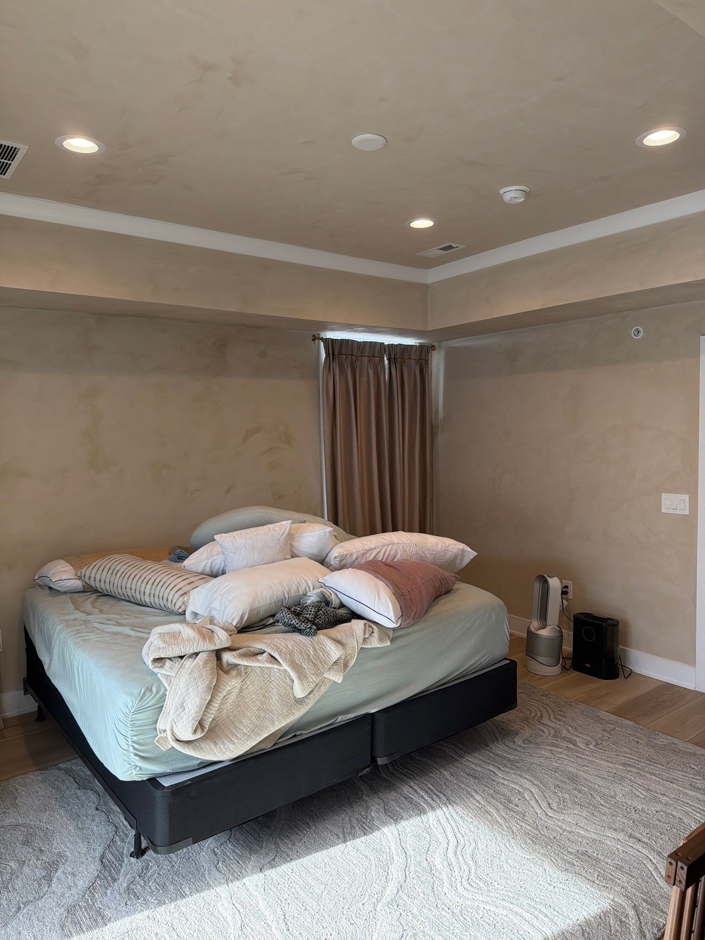 A Portola Limewash Bedroom with Natural Texture and Depth by Groovy Hues