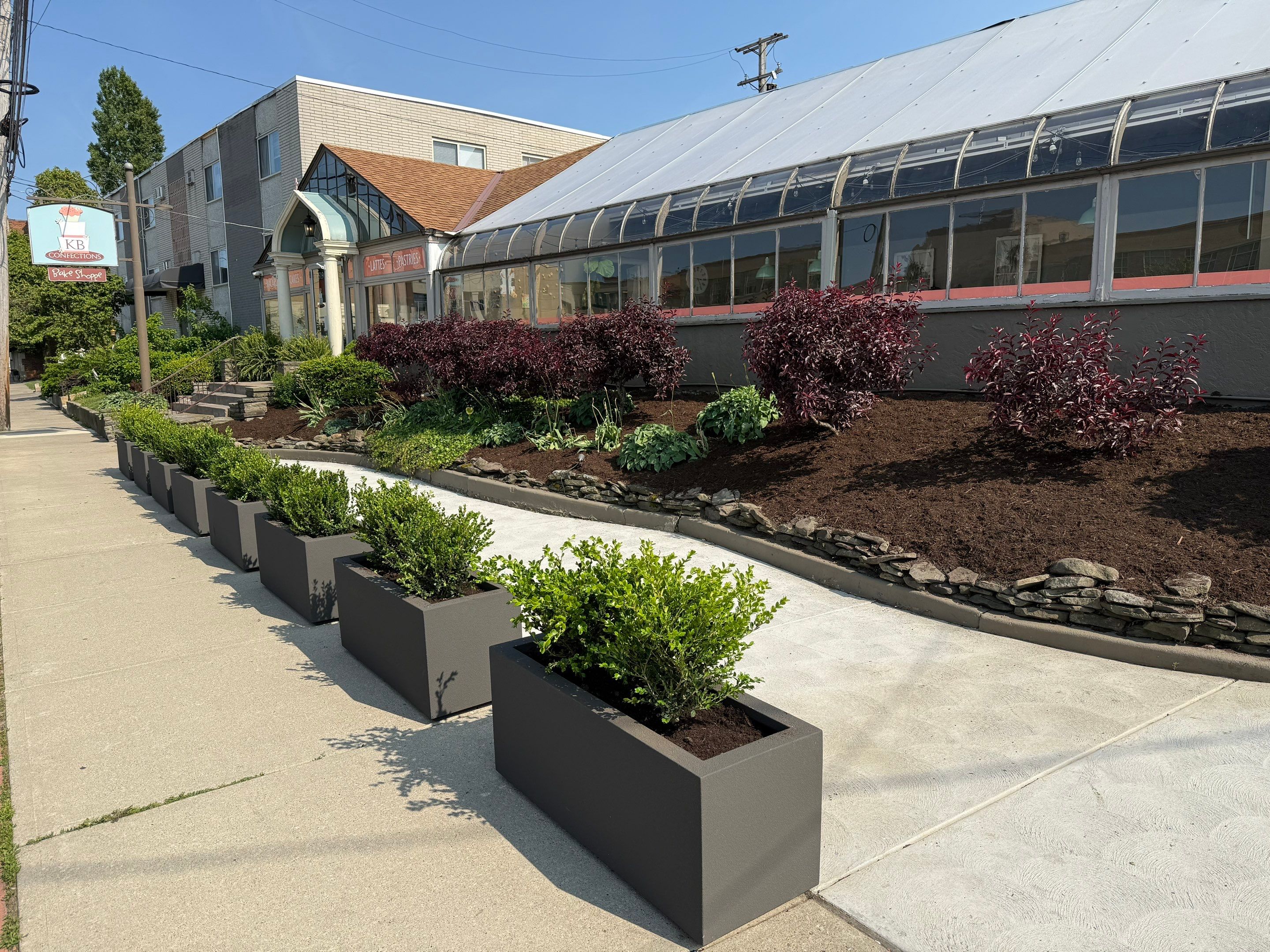 Bakery Commercial Install by Elm Rose Gardens