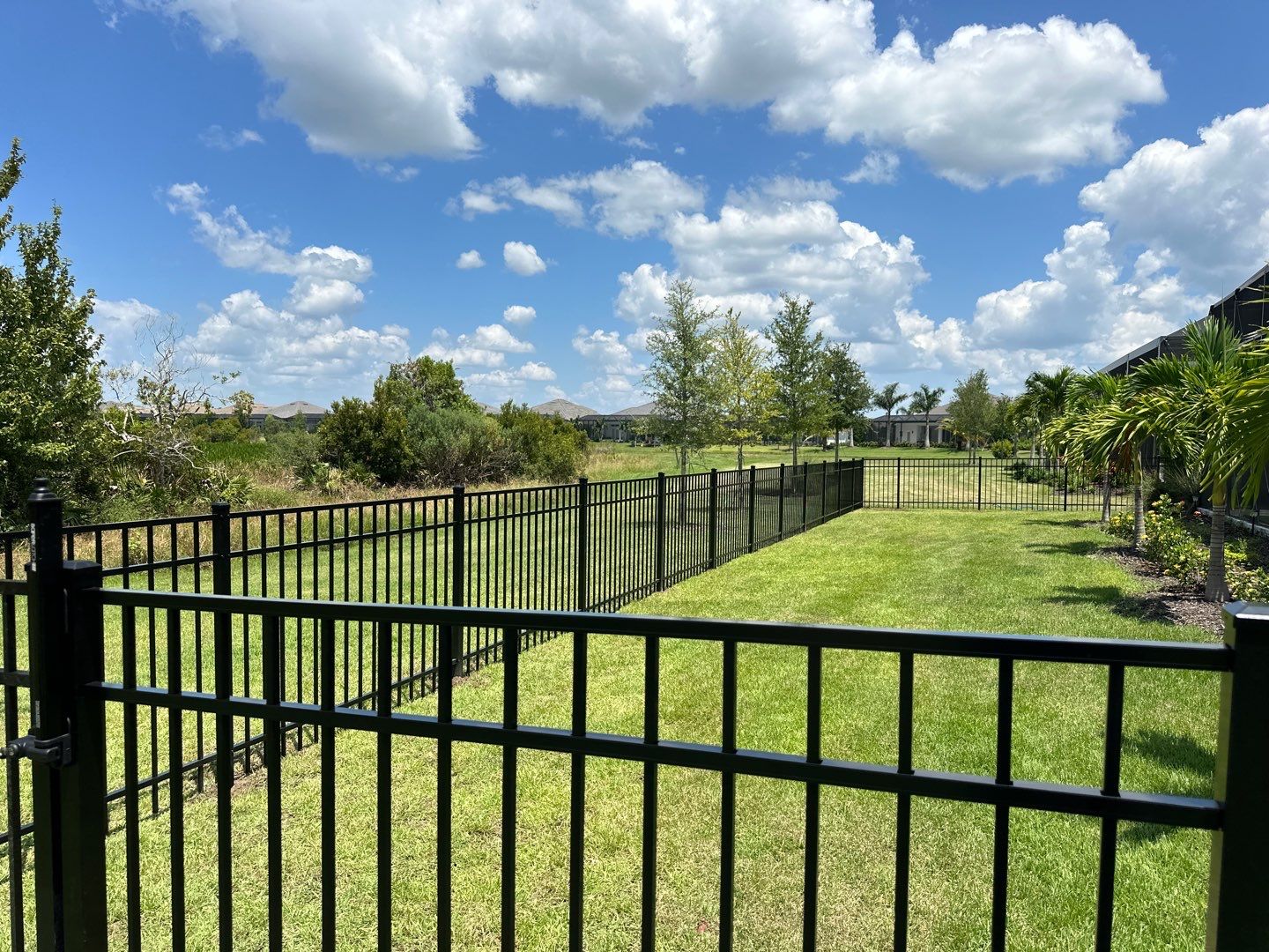 Aluminum Fence Installation using 3 Rail Aluminum Fence by Asap fence and gates, LLC