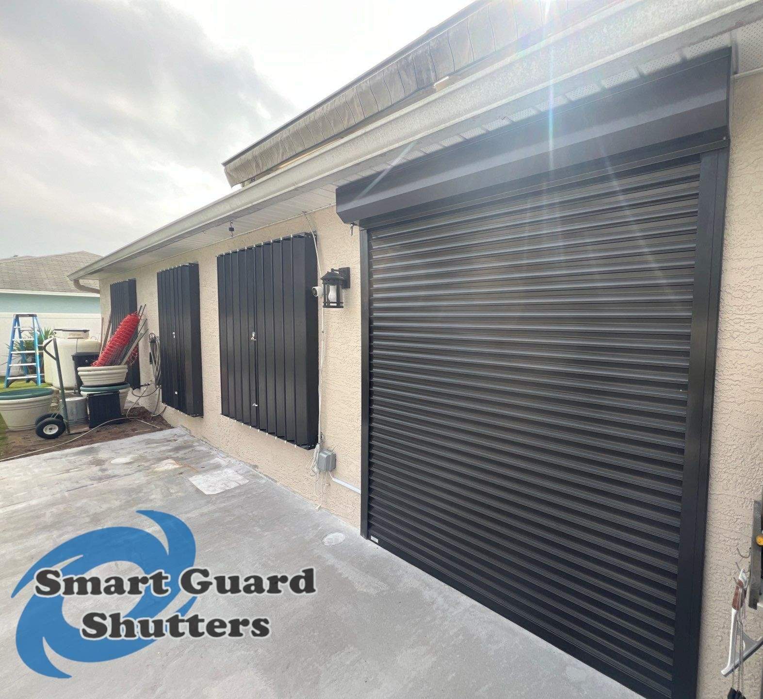 Hurricane Protection in Bronze by Smart Guard Shutters
