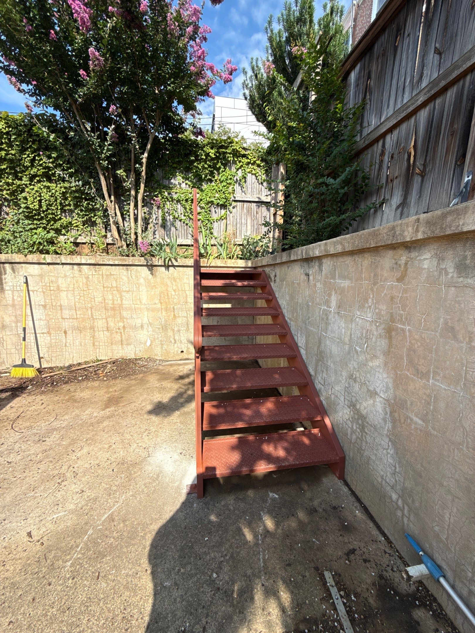Custom Red Iron Staircase & Railing Upgrade – Washington, DC by Capitol Iron Works