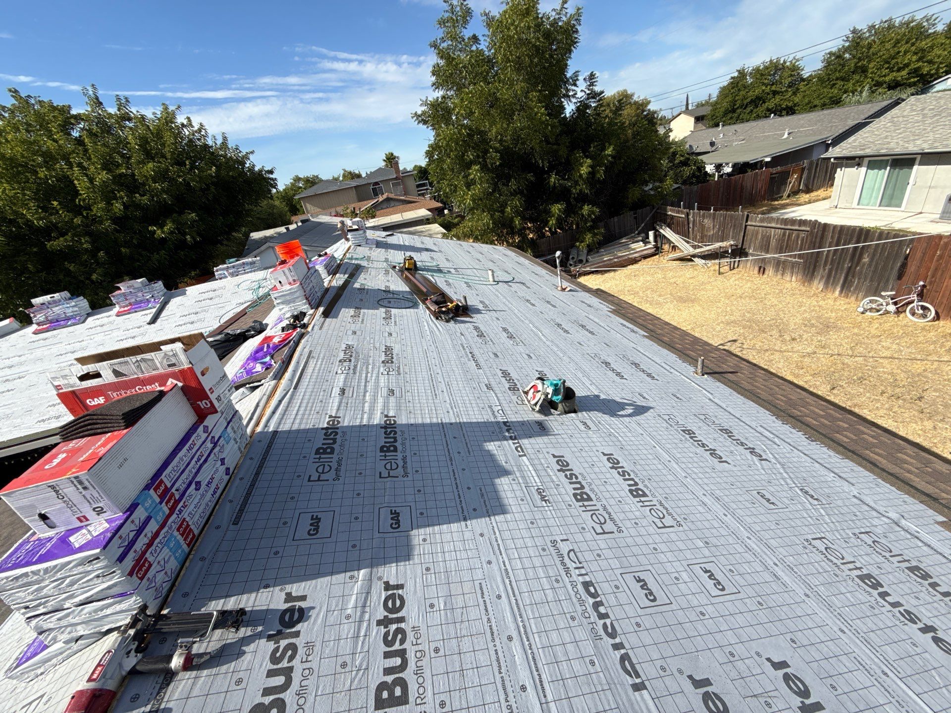 Residential Reroof using GAF by Nextop Roofing